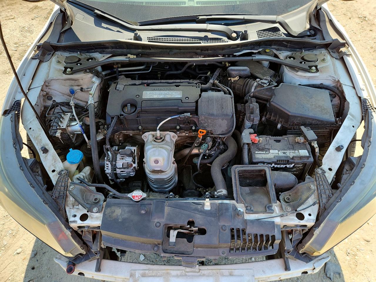 2015 Honda Accord Ex White vin: 1HGCR2F79FA268536