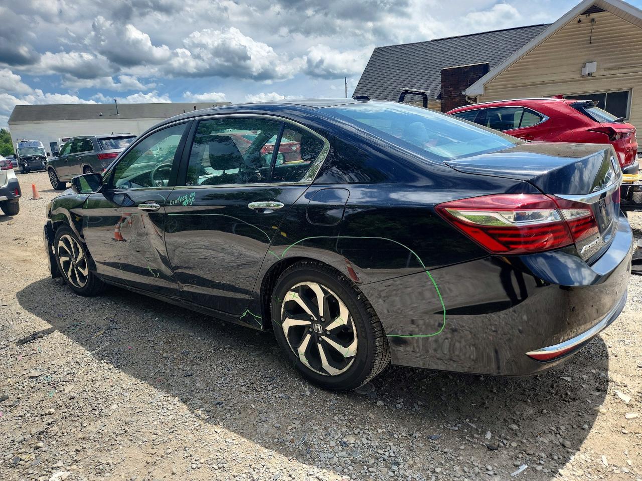 2016 Honda Accord Ex Black vin: 1HGCR2F79GA233867