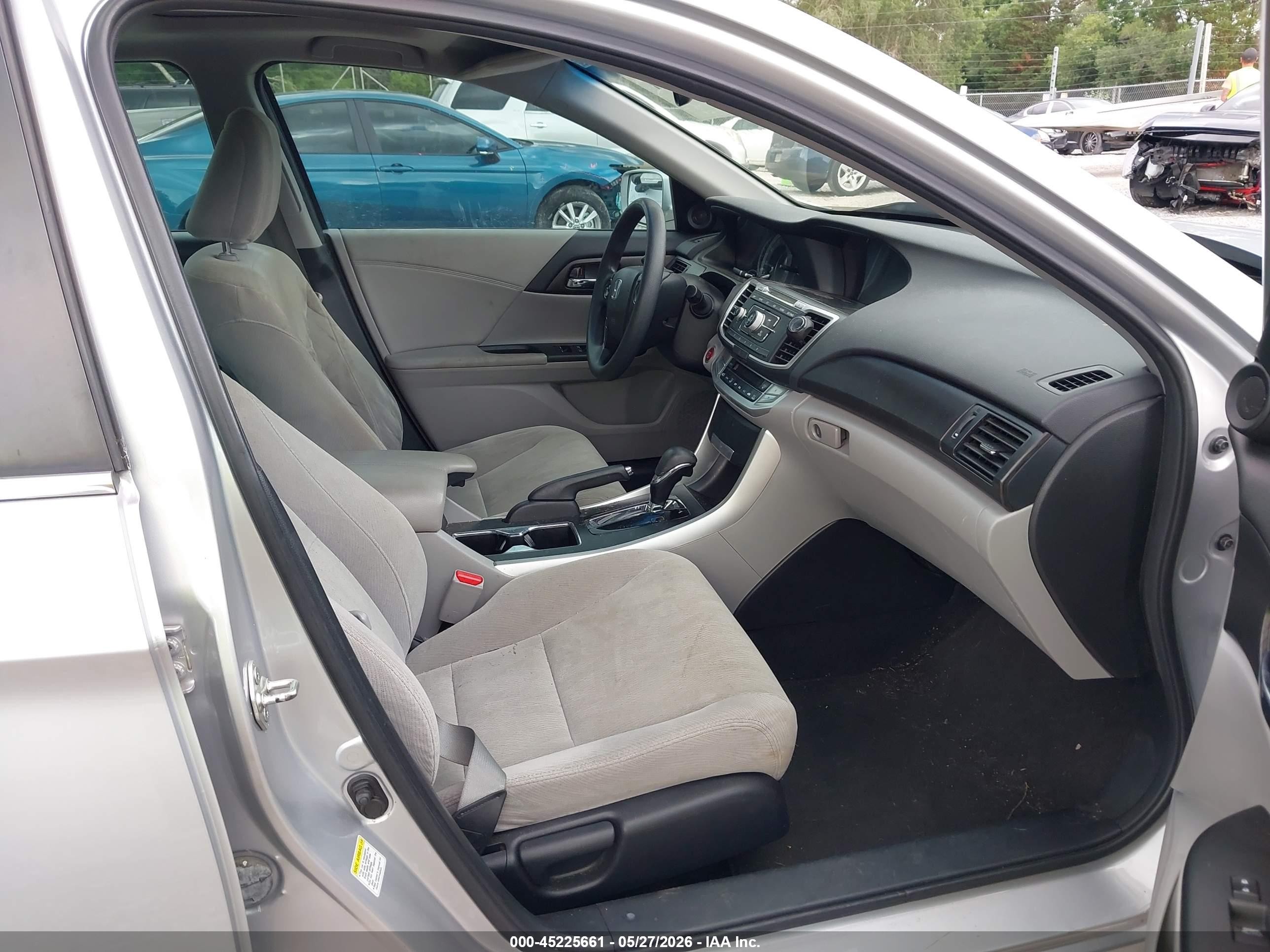 2013 Honda Accord Ex Silver vin: 1HGCR2F7XDA007381