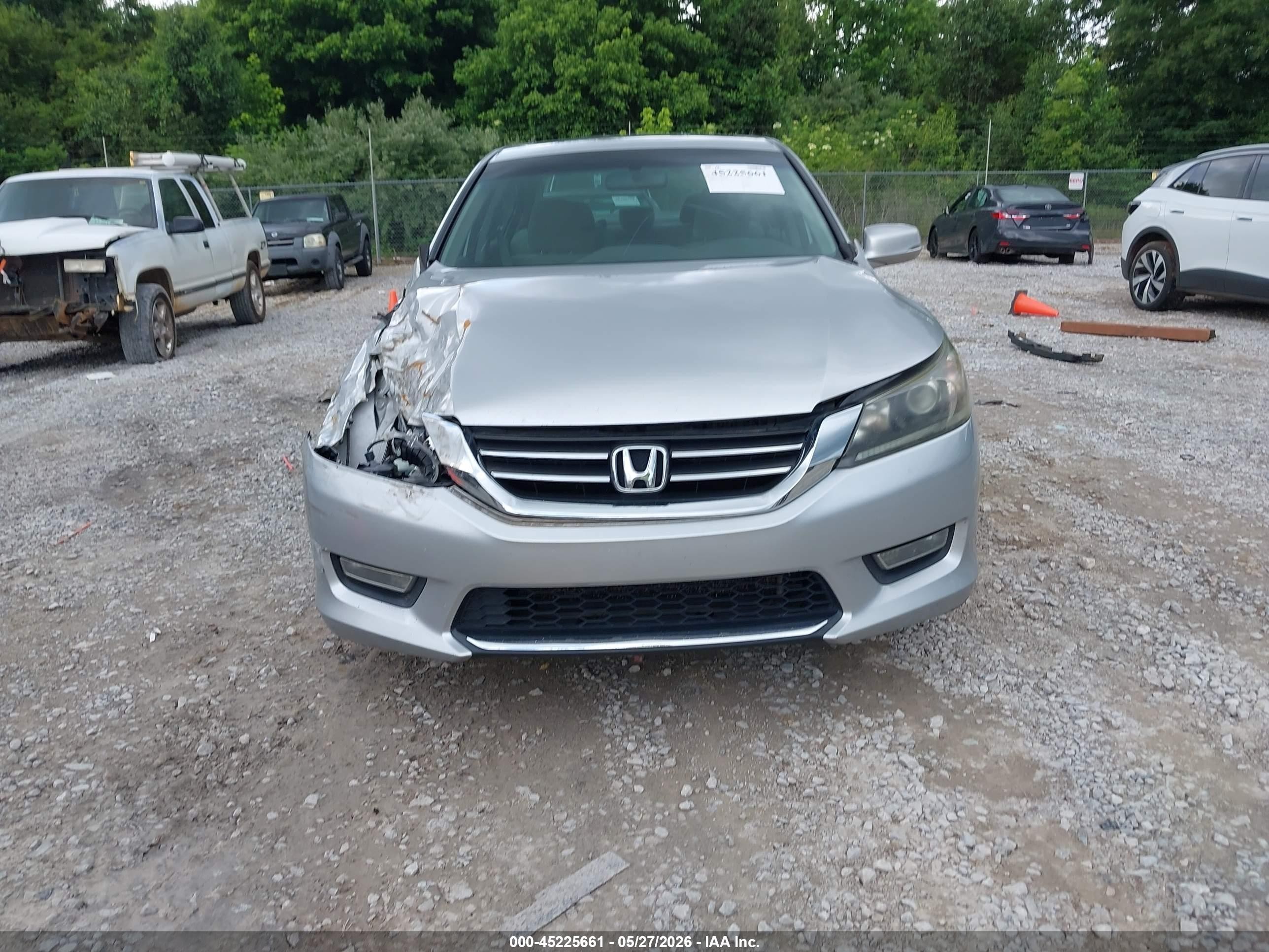 2013 Honda Accord Ex Silver vin: 1HGCR2F7XDA007381