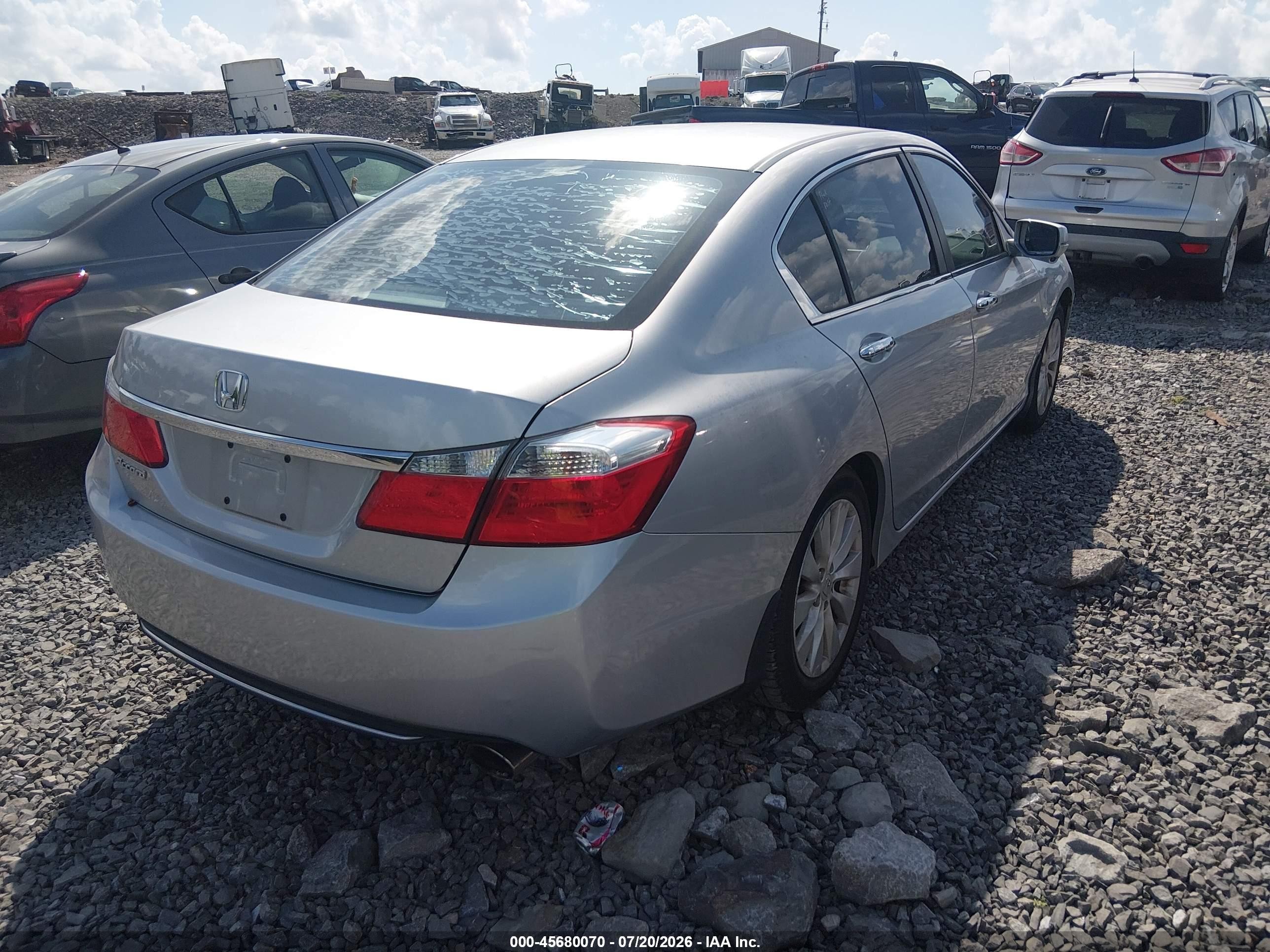 2013 Honda Accord Ex White vin: 1HGCR2F7XDA008935