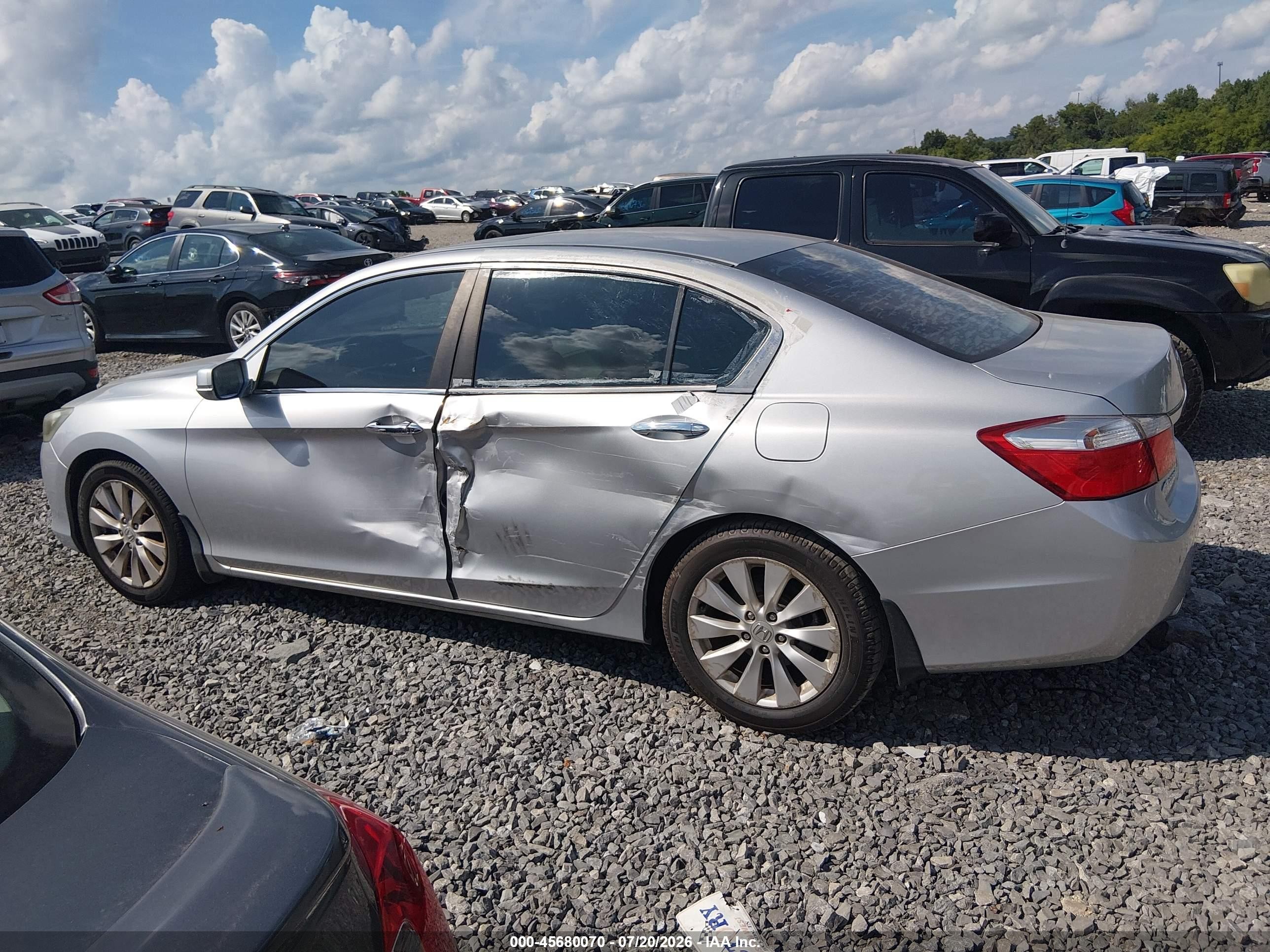 2013 Honda Accord Ex White vin: 1HGCR2F7XDA008935