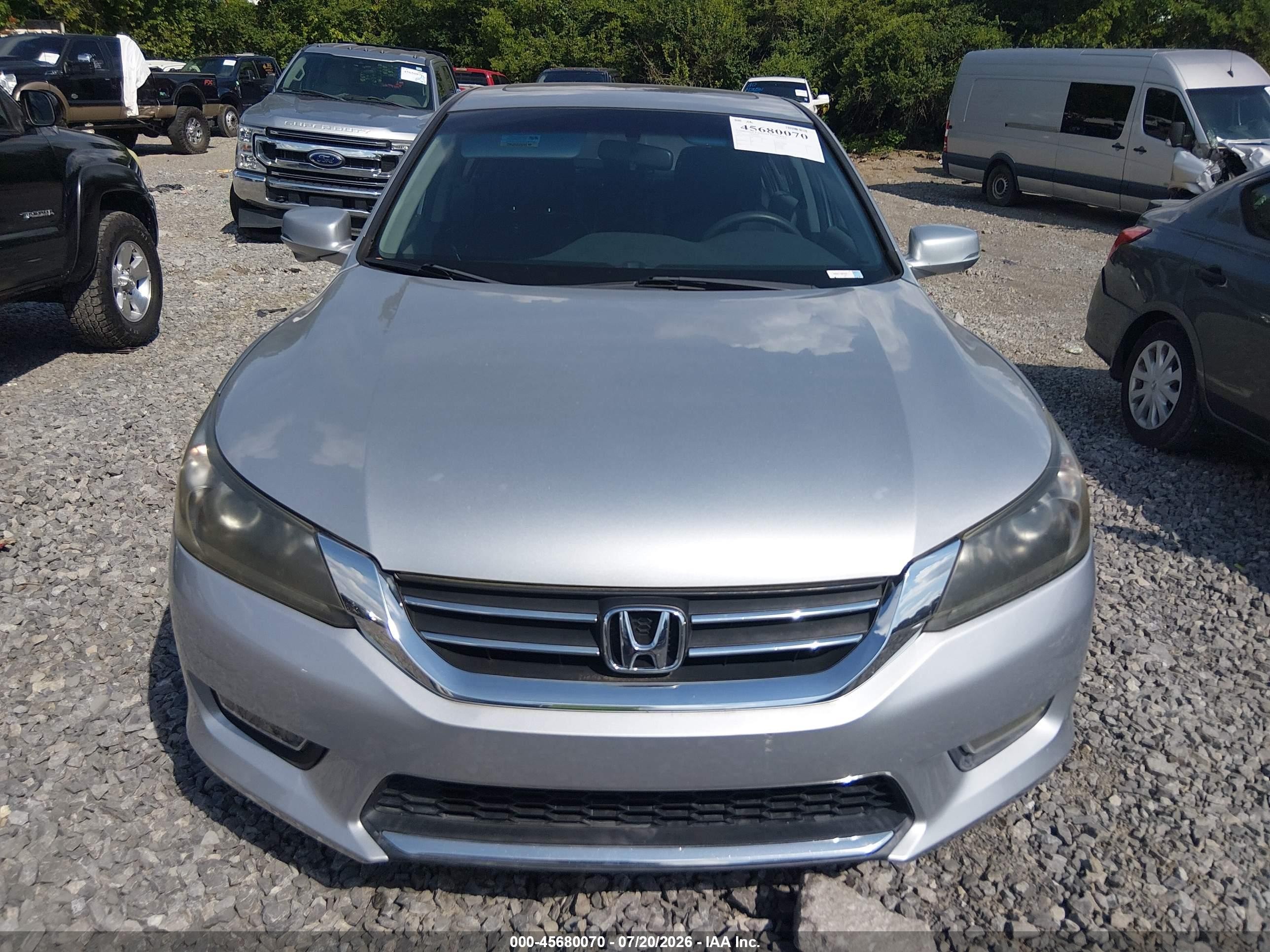 2013 Honda Accord Ex White vin: 1HGCR2F7XDA008935