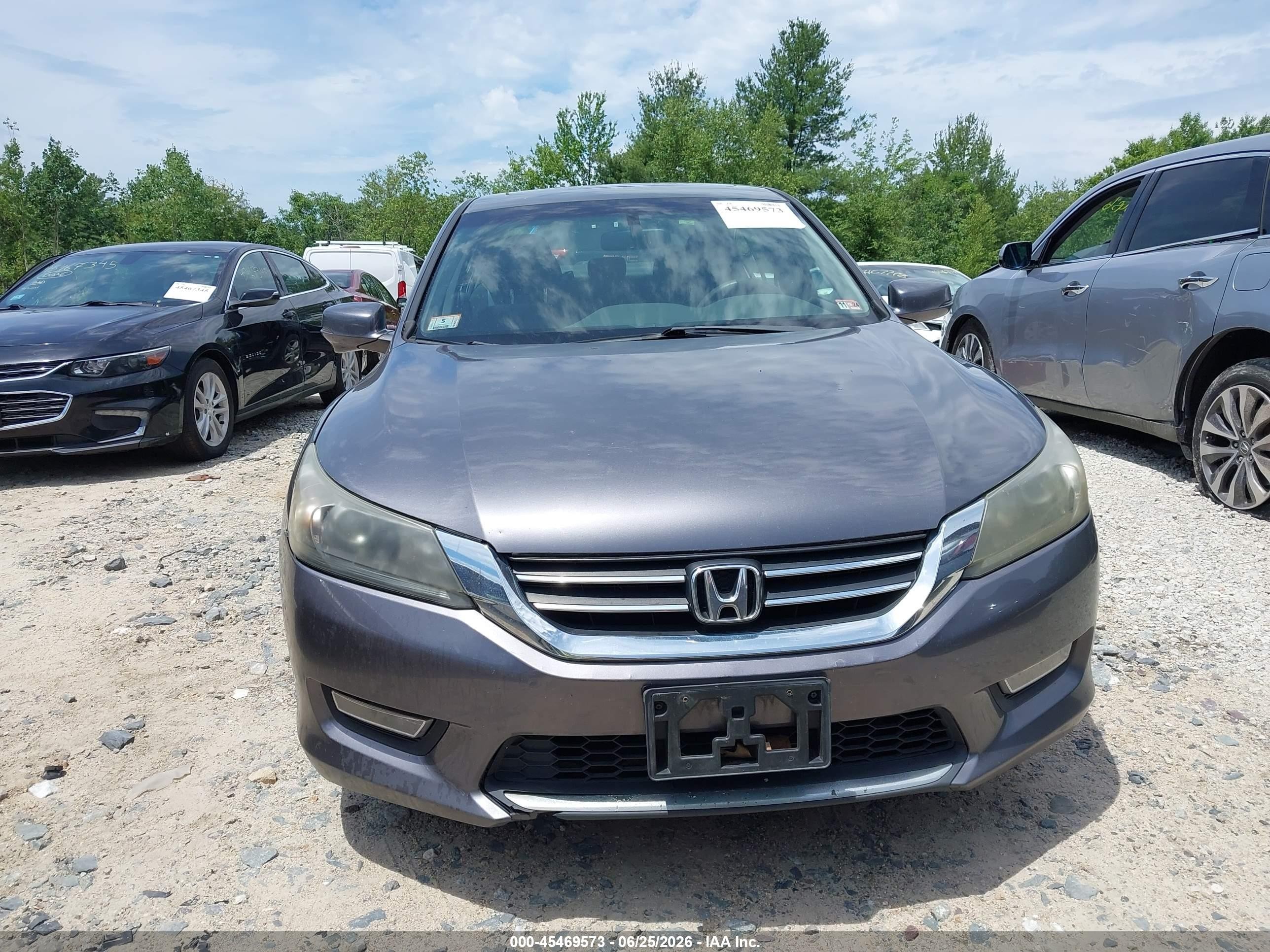 2013 Honda Accord Ex Gray vin: 1HGCR2F7XDA012807
