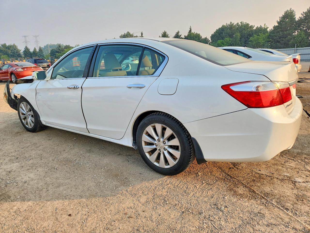 2013 Honda Accord Ex Белый vin: 1HGCR2F7XDA031177