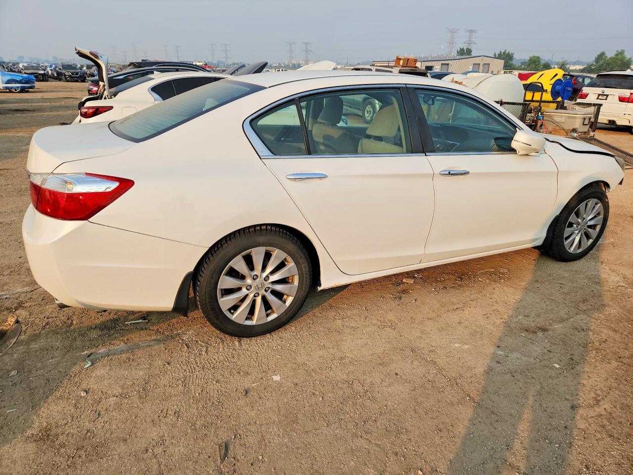 2013 Honda Accord Ex Белый vin: 1HGCR2F7XDA031177
