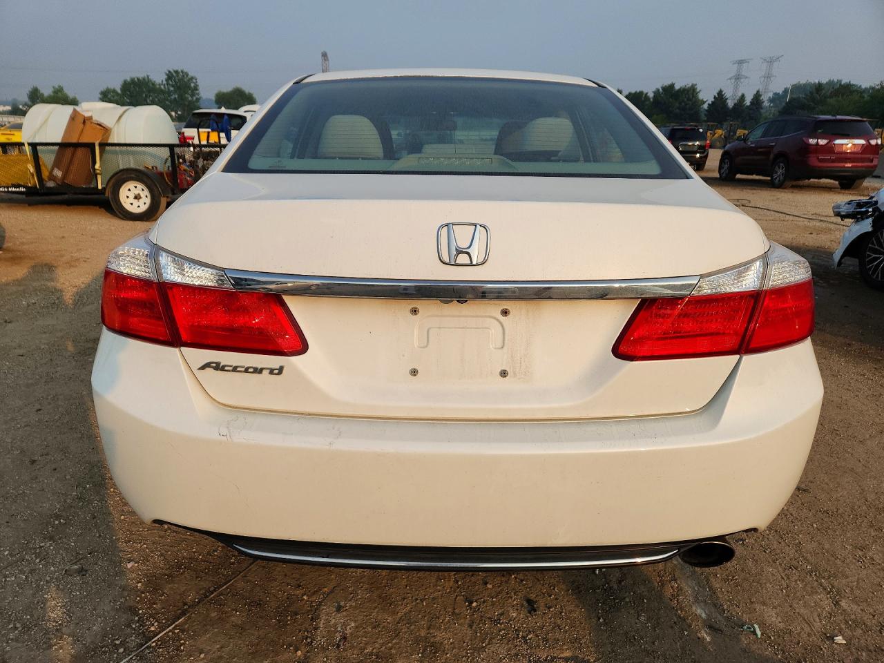 2013 Honda Accord Ex Белый vin: 1HGCR2F7XDA031177