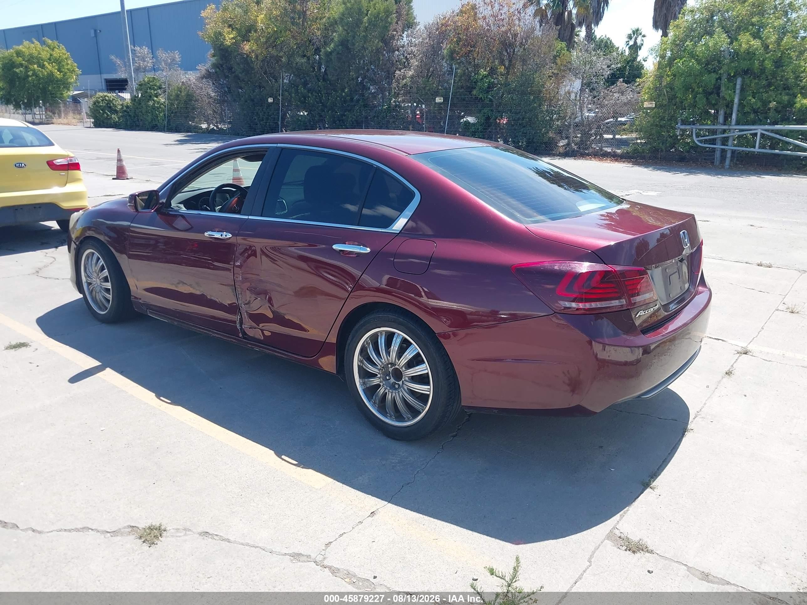 2013 Honda Accord Ex Maroon vin: 1HGCR2F7XDA072537