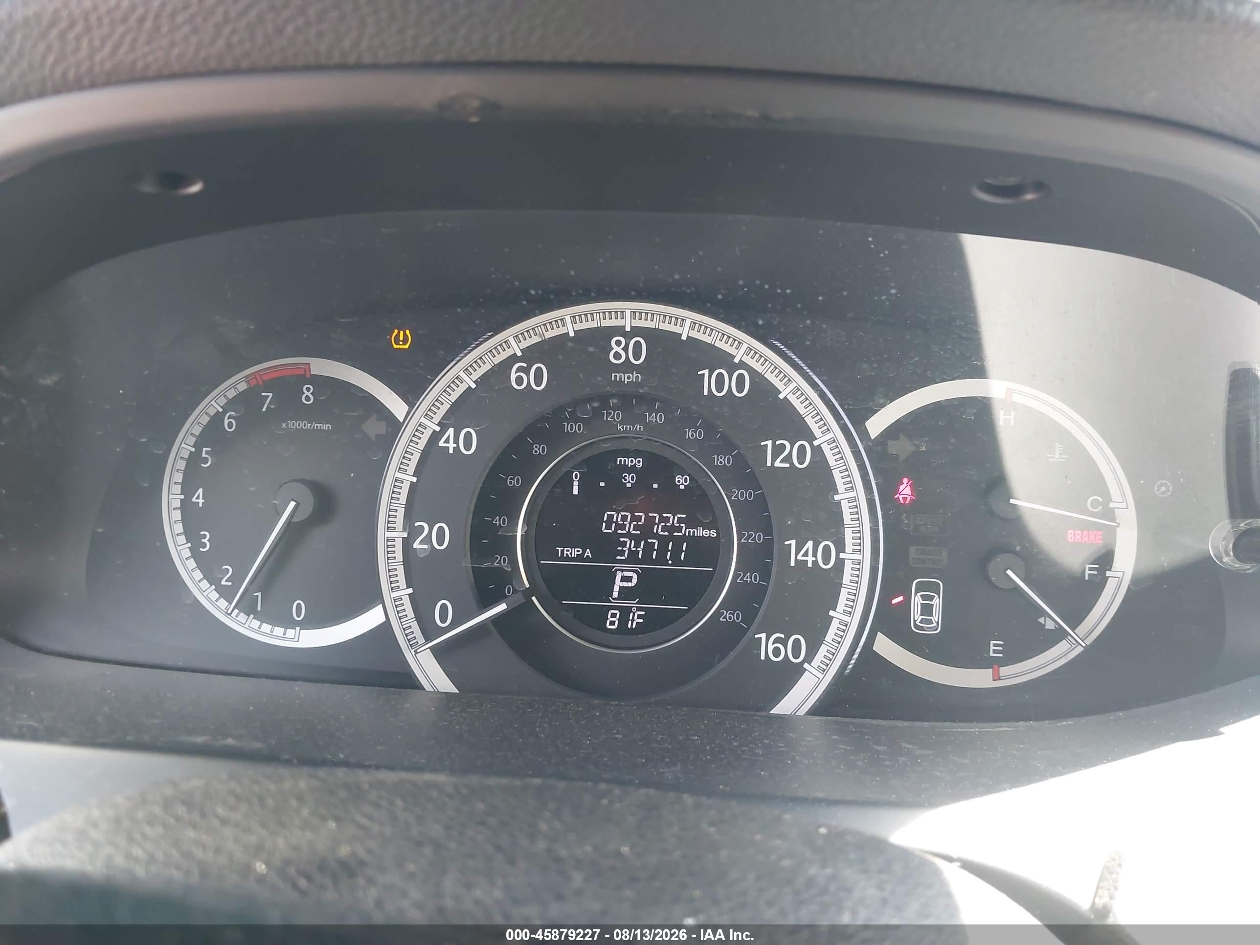2013 Honda Accord Ex Maroon vin: 1HGCR2F7XDA072537