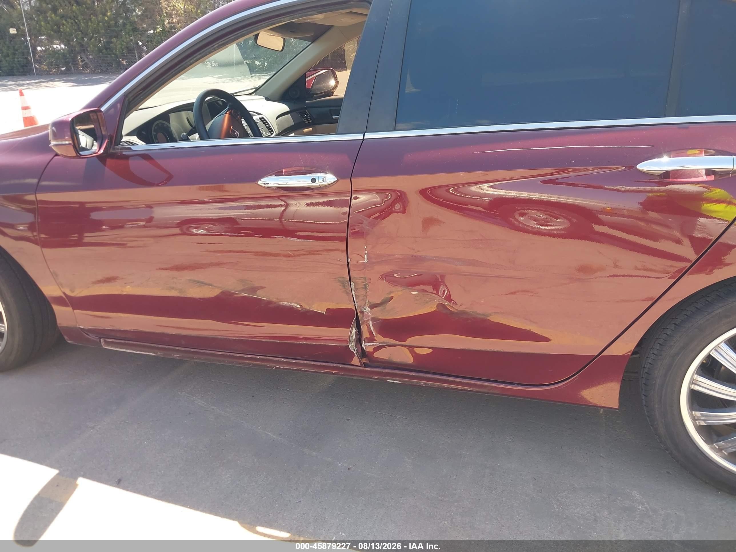 2013 Honda Accord Ex Maroon vin: 1HGCR2F7XDA072537