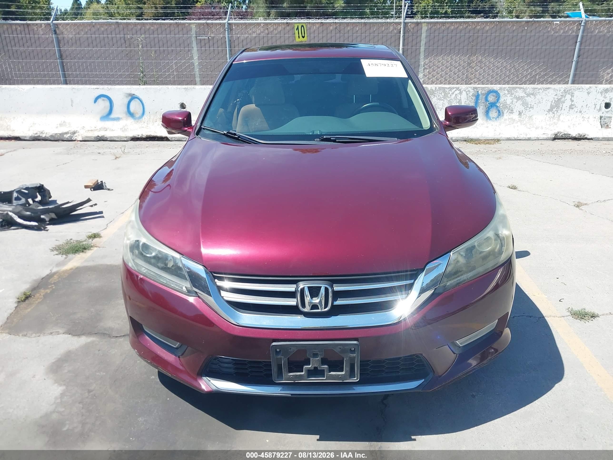 2013 Honda Accord Ex Maroon vin: 1HGCR2F7XDA072537