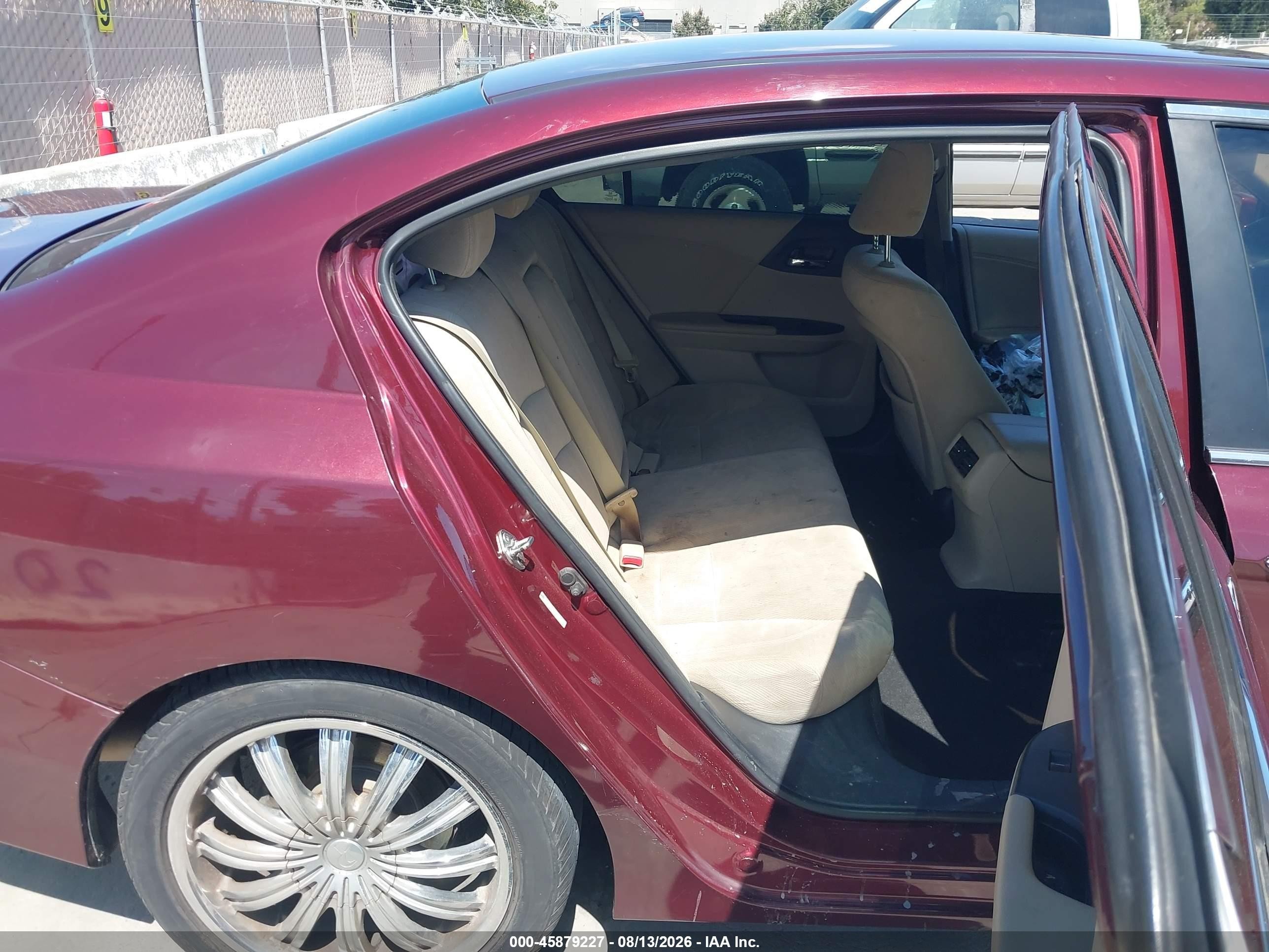 2013 Honda Accord Ex Maroon vin: 1HGCR2F7XDA072537