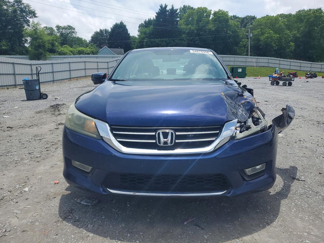 2013 Honda Accord Ex Blue vin: 1HGCR2F7XDA094859