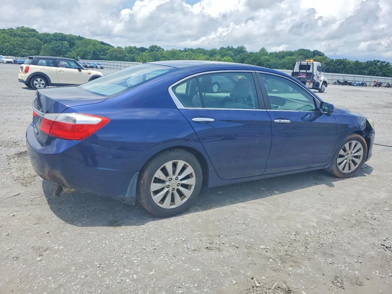 2013 Honda Accord Ex Blue vin: 1HGCR2F7XDA094859