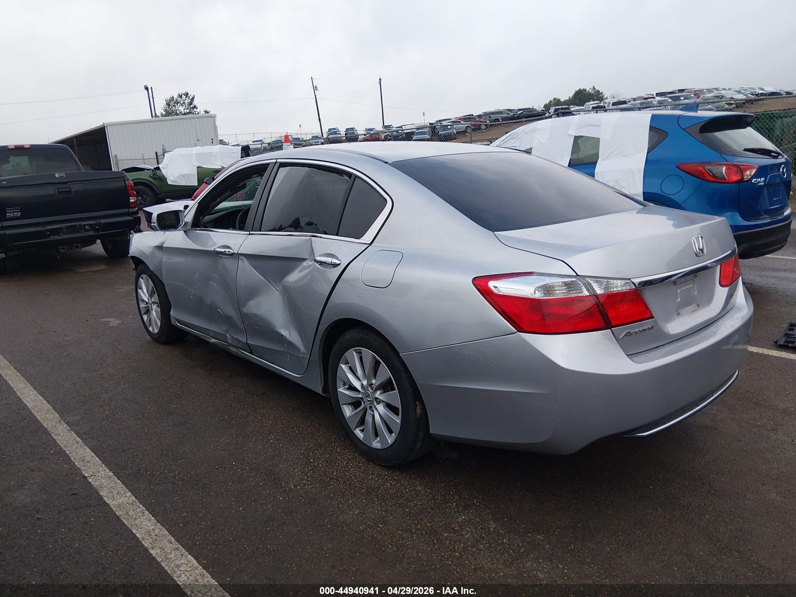 2013 Honda Accord Ex Silver vin: 1HGCR2F7XDA098720