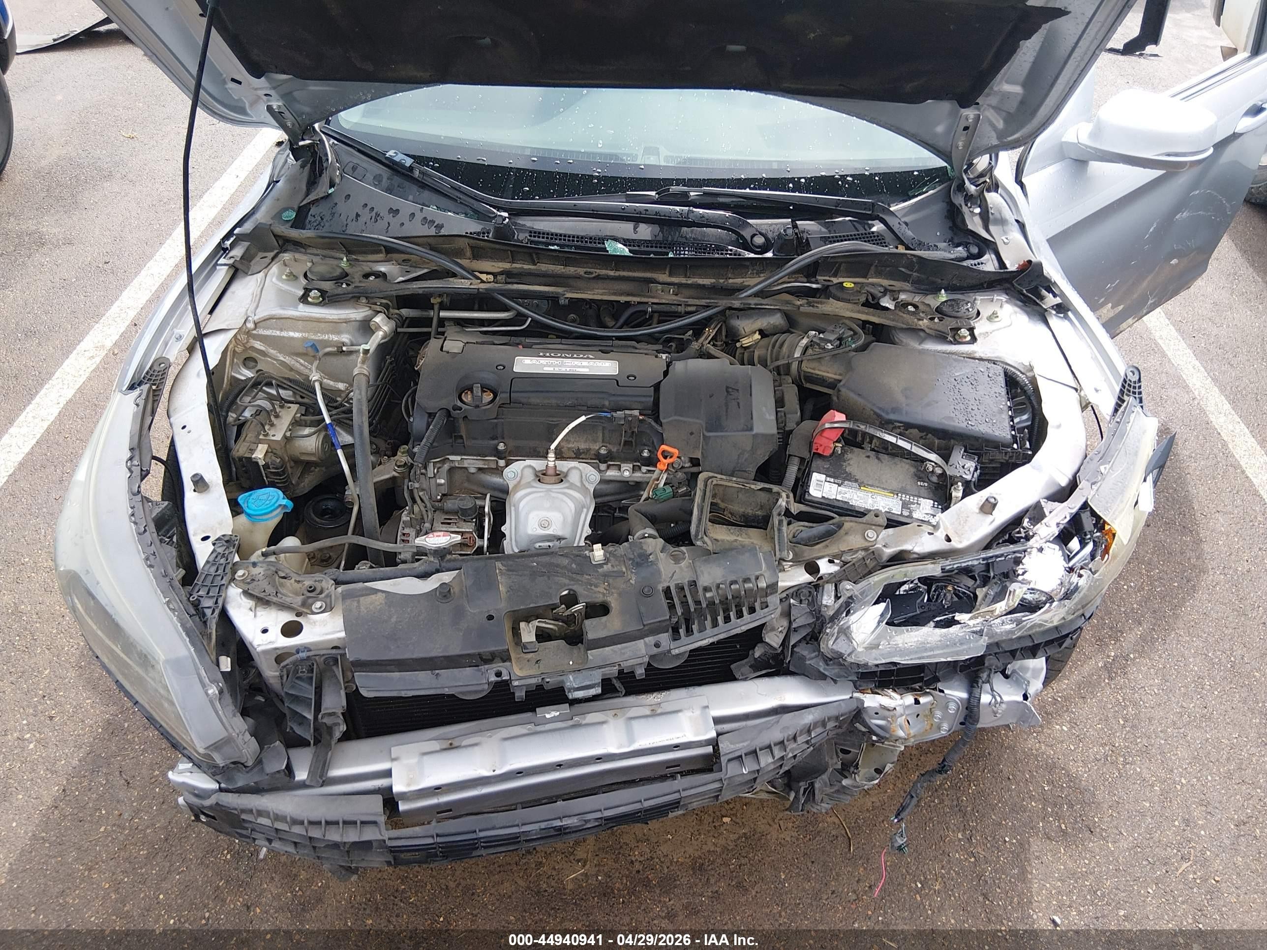 2013 Honda Accord Ex Silver vin: 1HGCR2F7XDA098720
