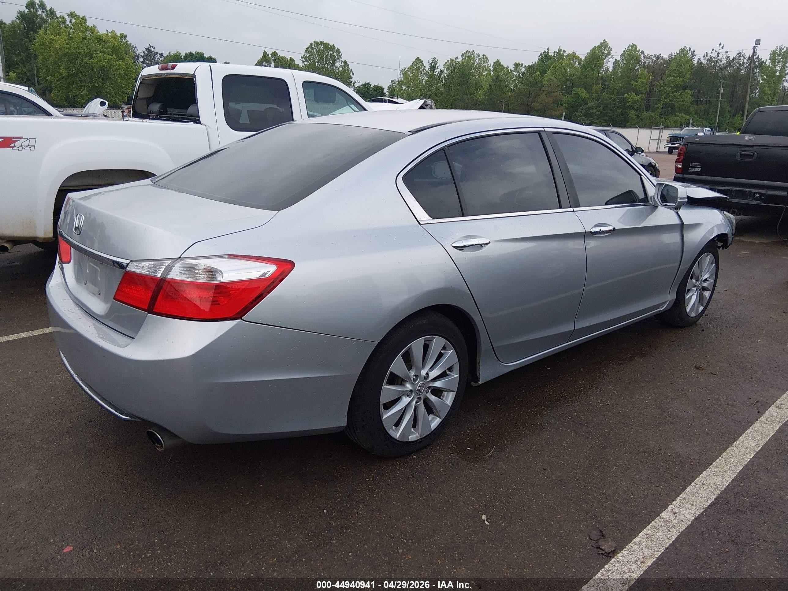 2013 Honda Accord Ex Silver vin: 1HGCR2F7XDA098720
