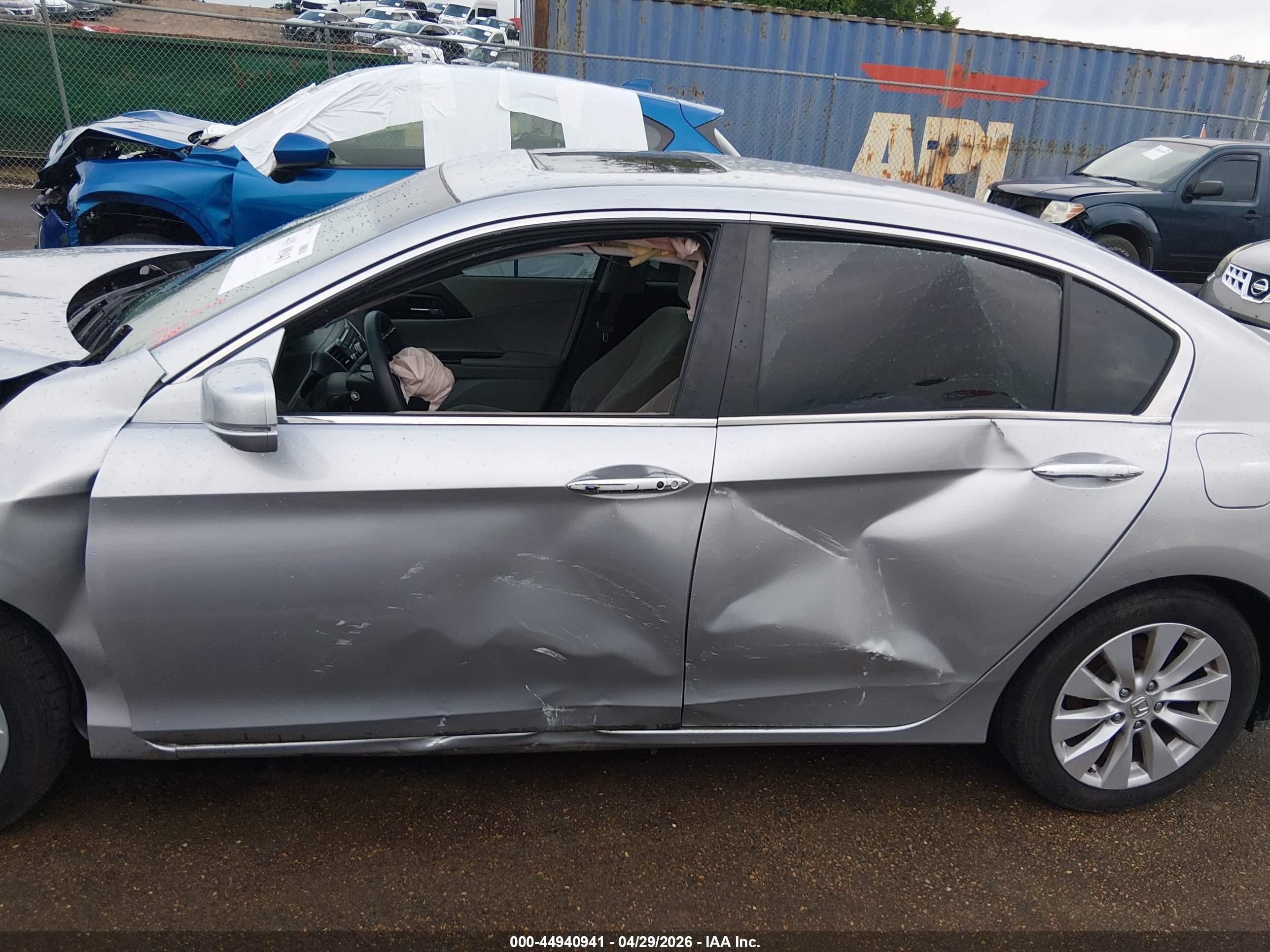 2013 Honda Accord Ex Silver vin: 1HGCR2F7XDA098720