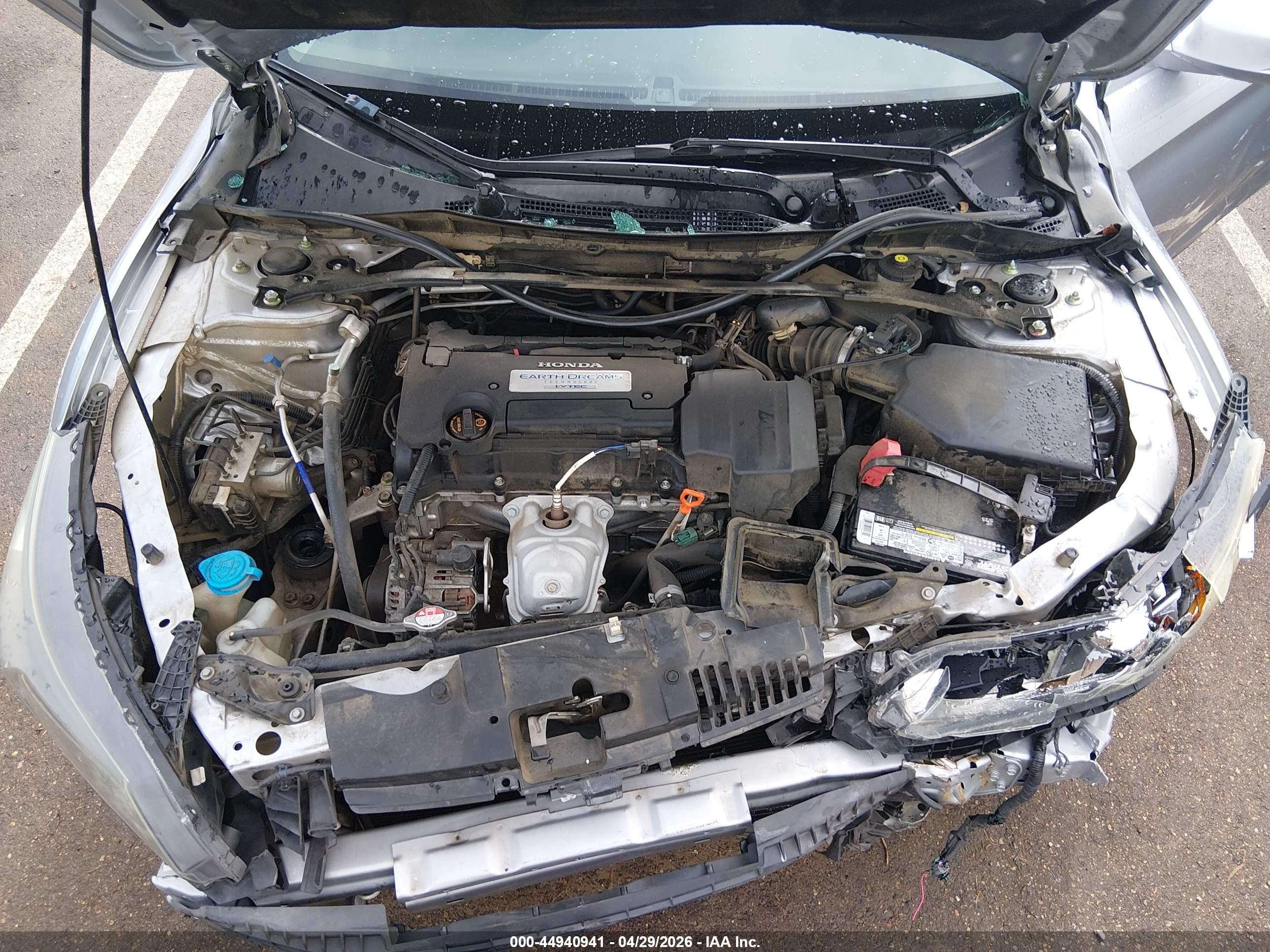 2013 Honda Accord Ex Silver vin: 1HGCR2F7XDA098720