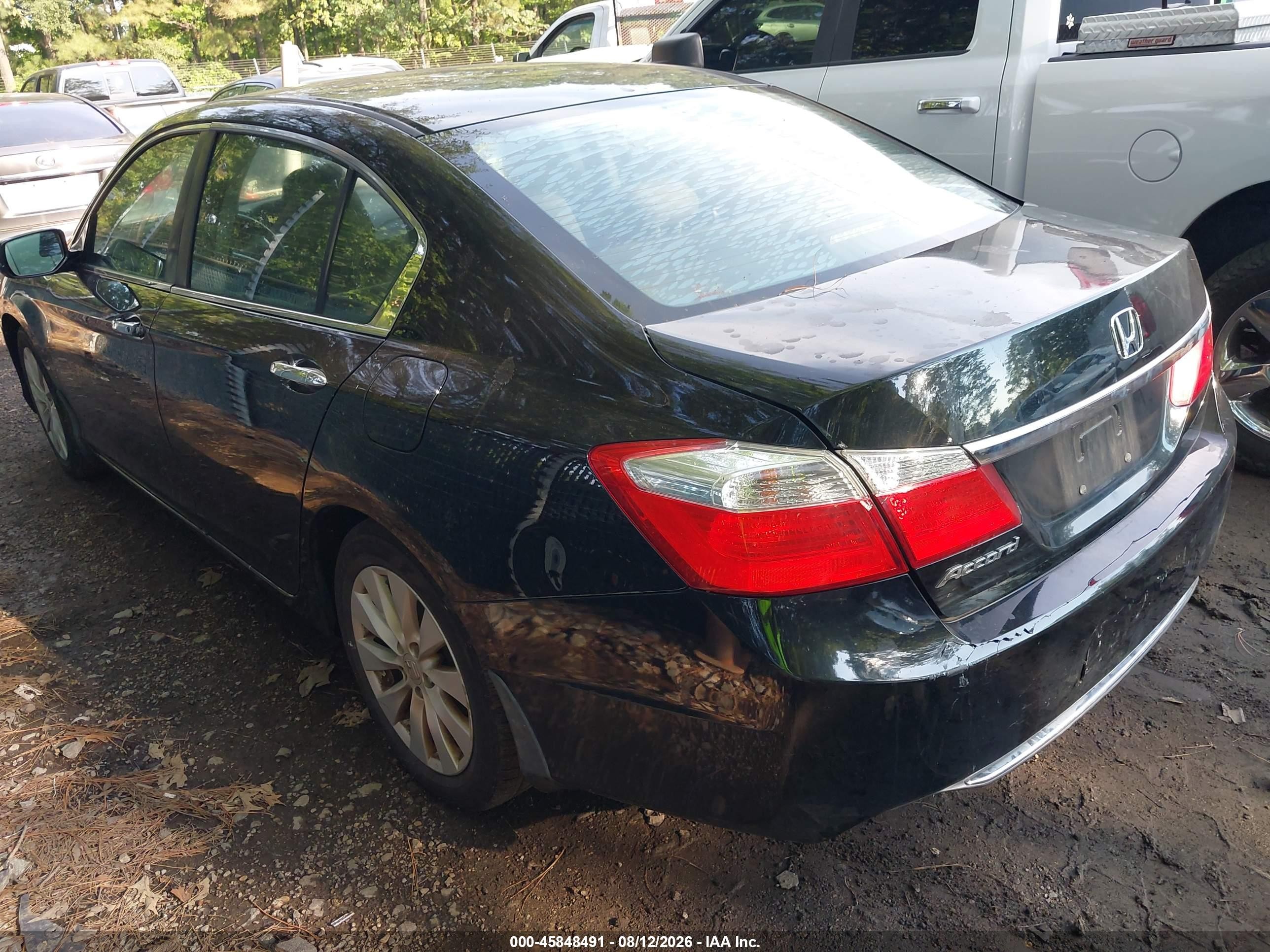 2013 Honda Accord Ex Dark Blue vin: 1HGCR2F7XDA101308