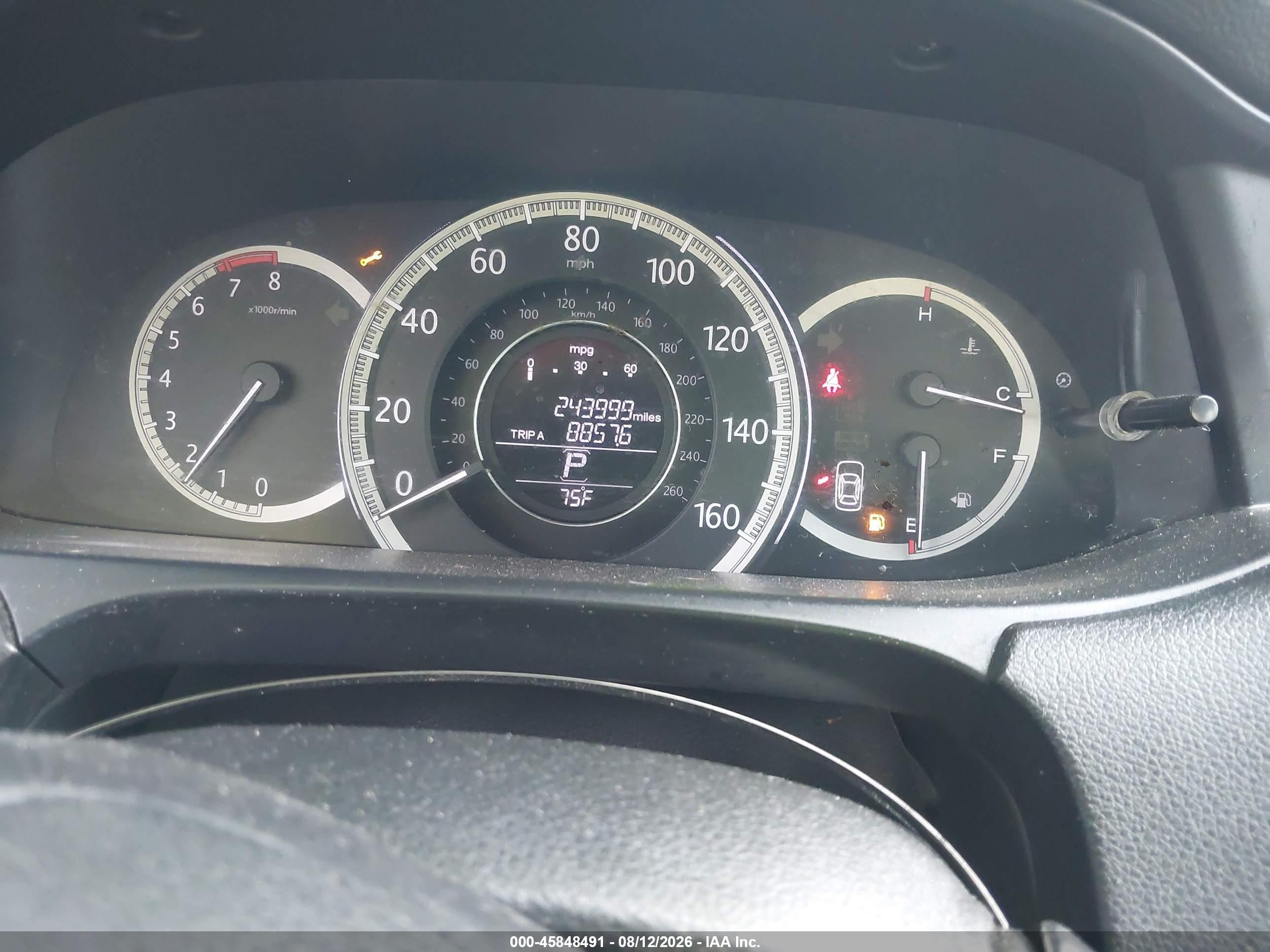 2013 Honda Accord Ex Dark Blue vin: 1HGCR2F7XDA101308