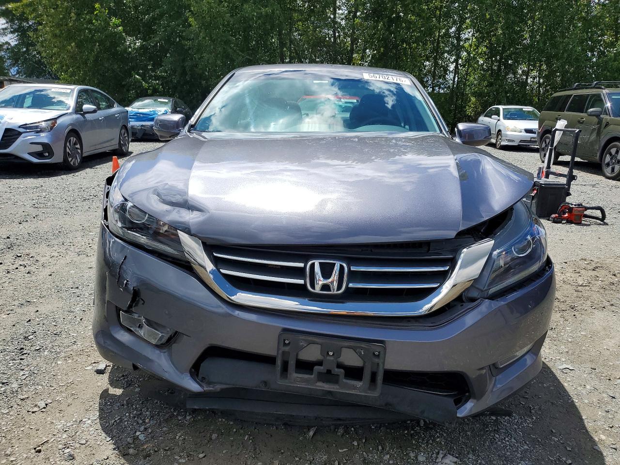 2013 Honda Accord Ex Серебряный vin: 1HGCR2F7XDA139458