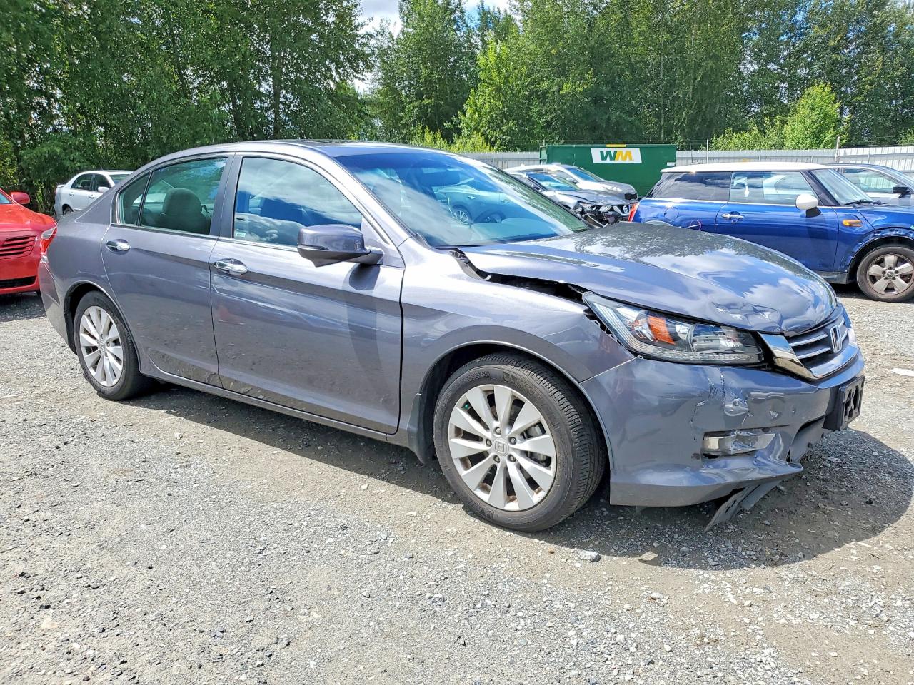 2013 Honda Accord Ex Серебряный vin: 1HGCR2F7XDA139458