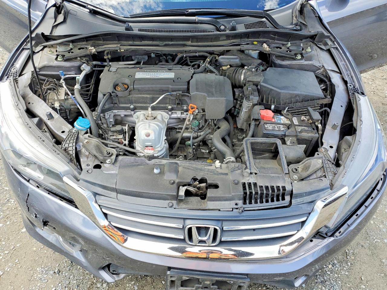 2013 Honda Accord Ex Серебряный vin: 1HGCR2F7XDA139458