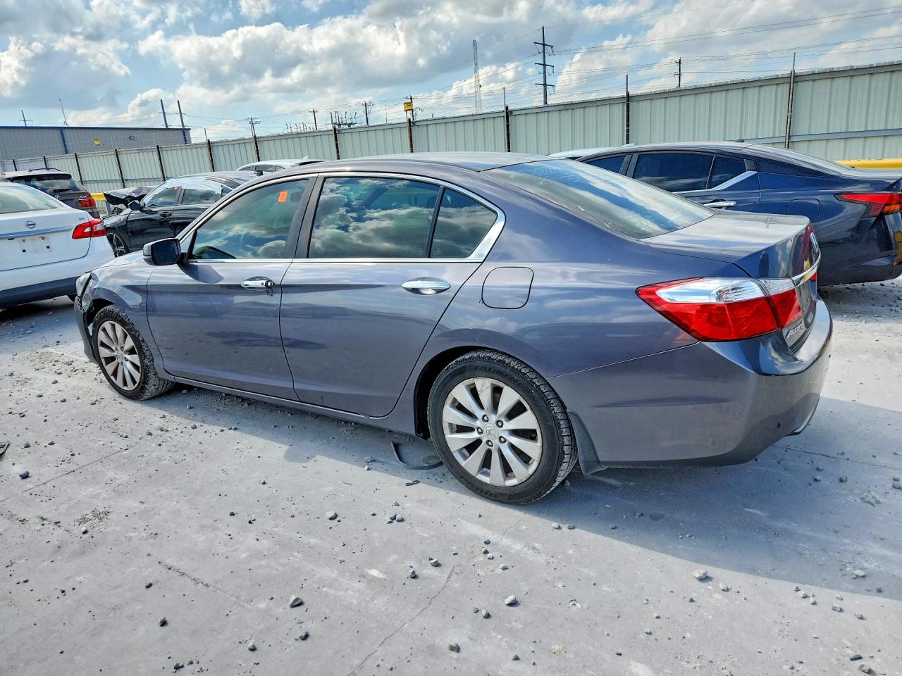 2013 Honda Accord Ex Gray vin: 1HGCR2F7XDA155319