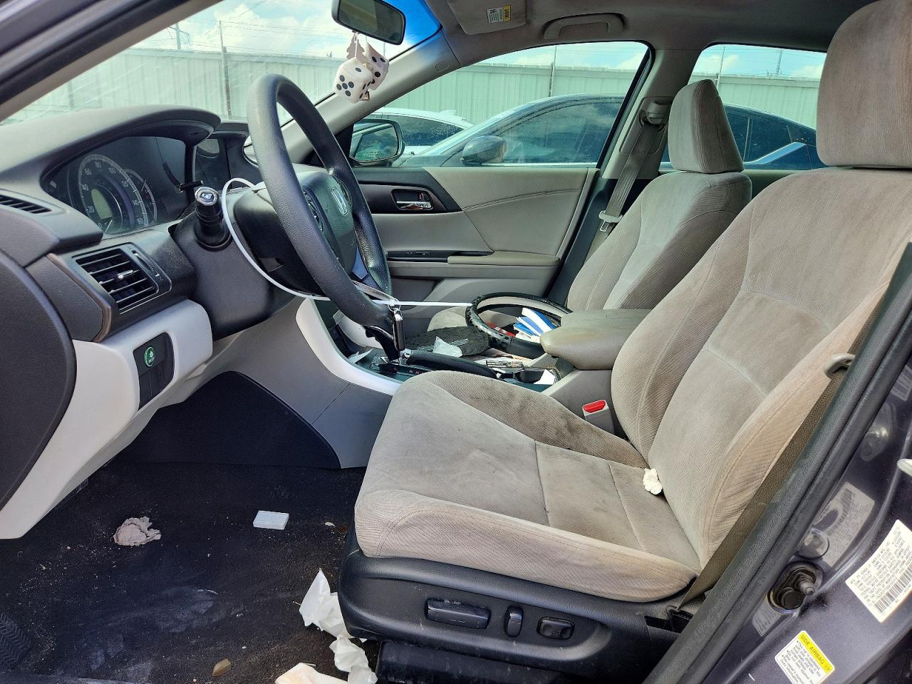 2013 Honda Accord Ex Gray vin: 1HGCR2F7XDA155319
