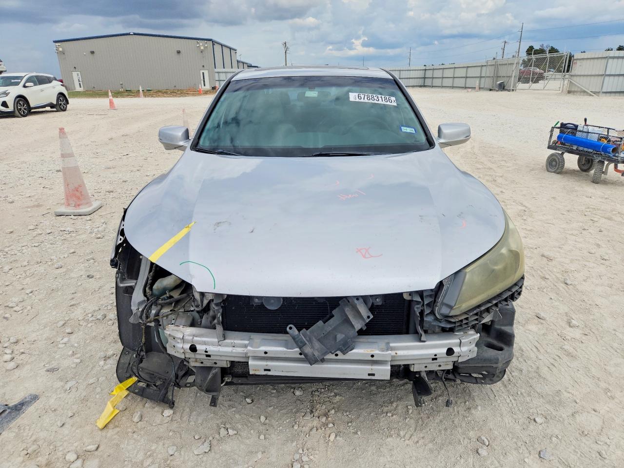 2013 Honda Accord Ex Серебряный vin: 1HGCR2F7XDA184626