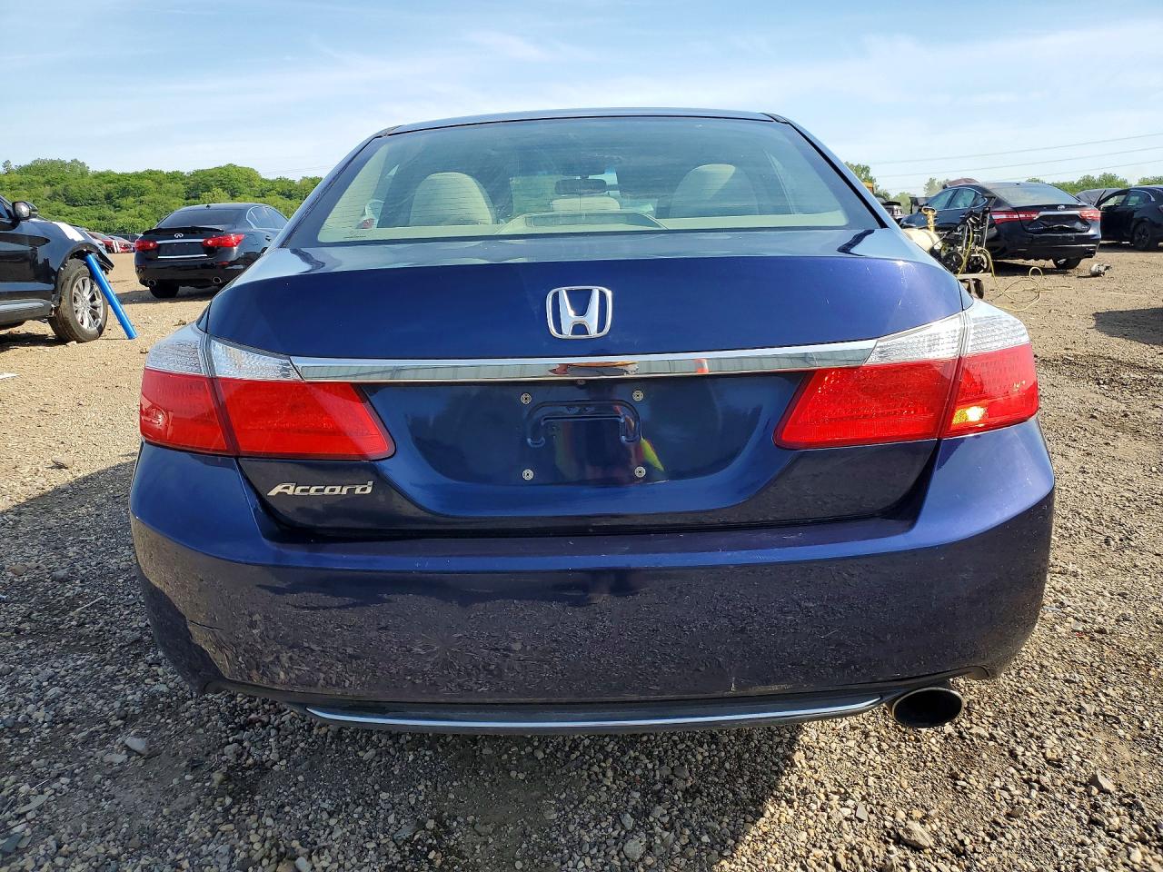 2013 Honda Accord Ex Blue vin: 1HGCR2F7XDA206866