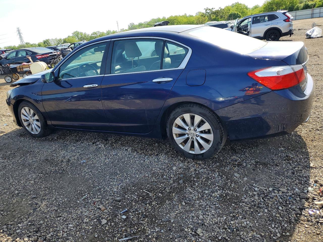 2013 Honda Accord Ex Blue vin: 1HGCR2F7XDA206866
