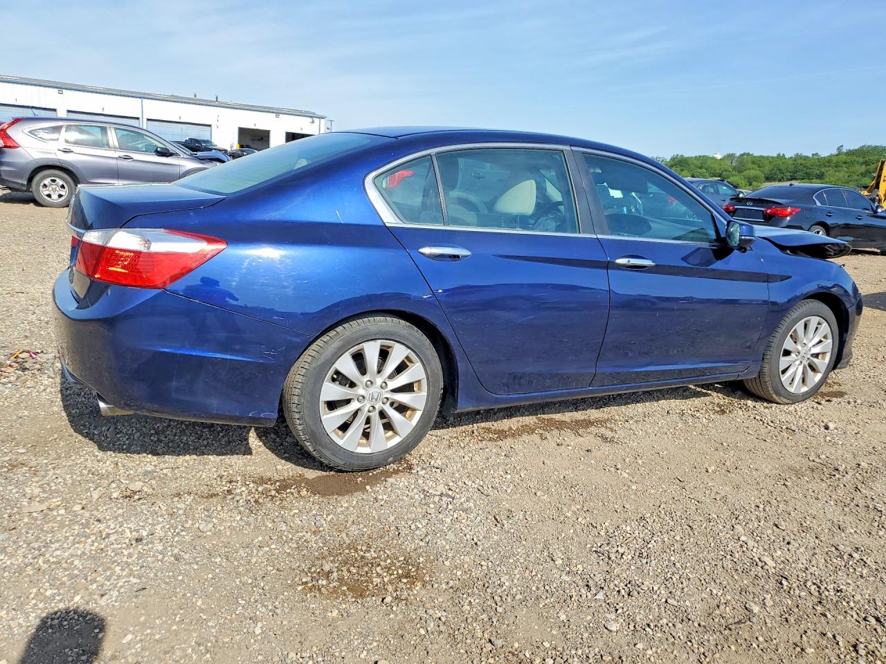 2013 Honda Accord Ex Blue vin: 1HGCR2F7XDA206866
