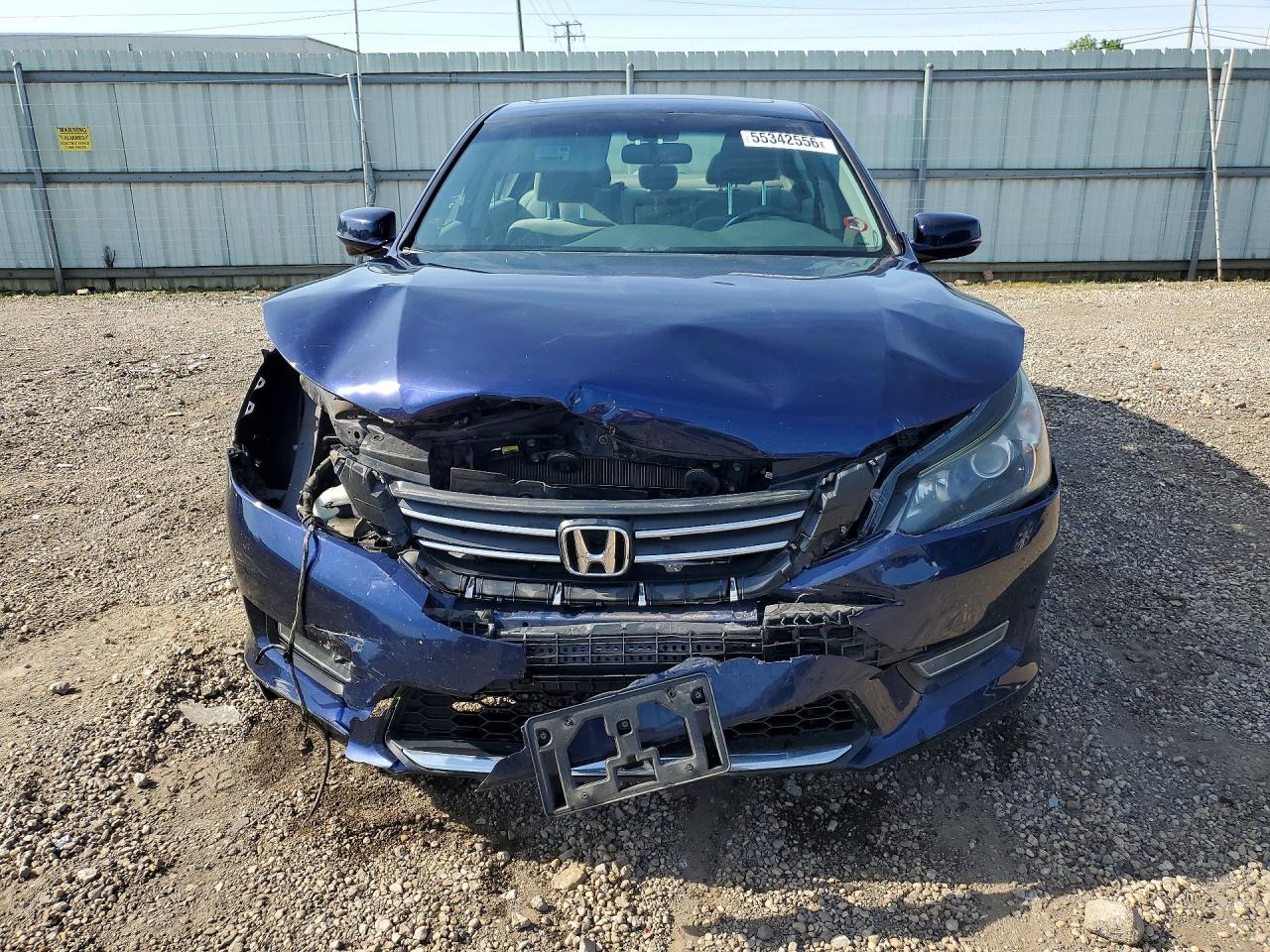 2013 Honda Accord Ex Blue vin: 1HGCR2F7XDA206866