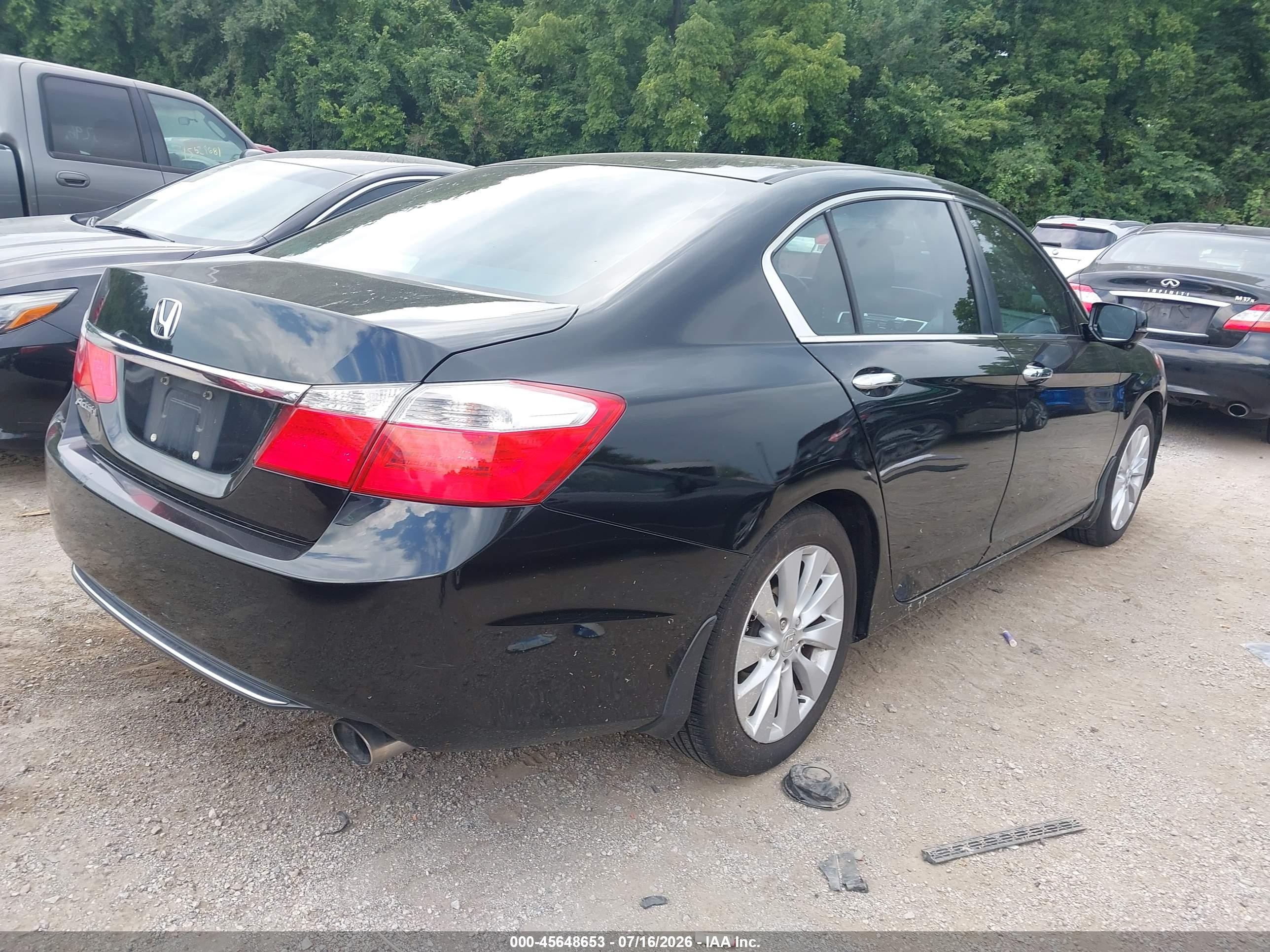 2013 Honda Accord Ex Black vin: 1HGCR2F7XDA238281