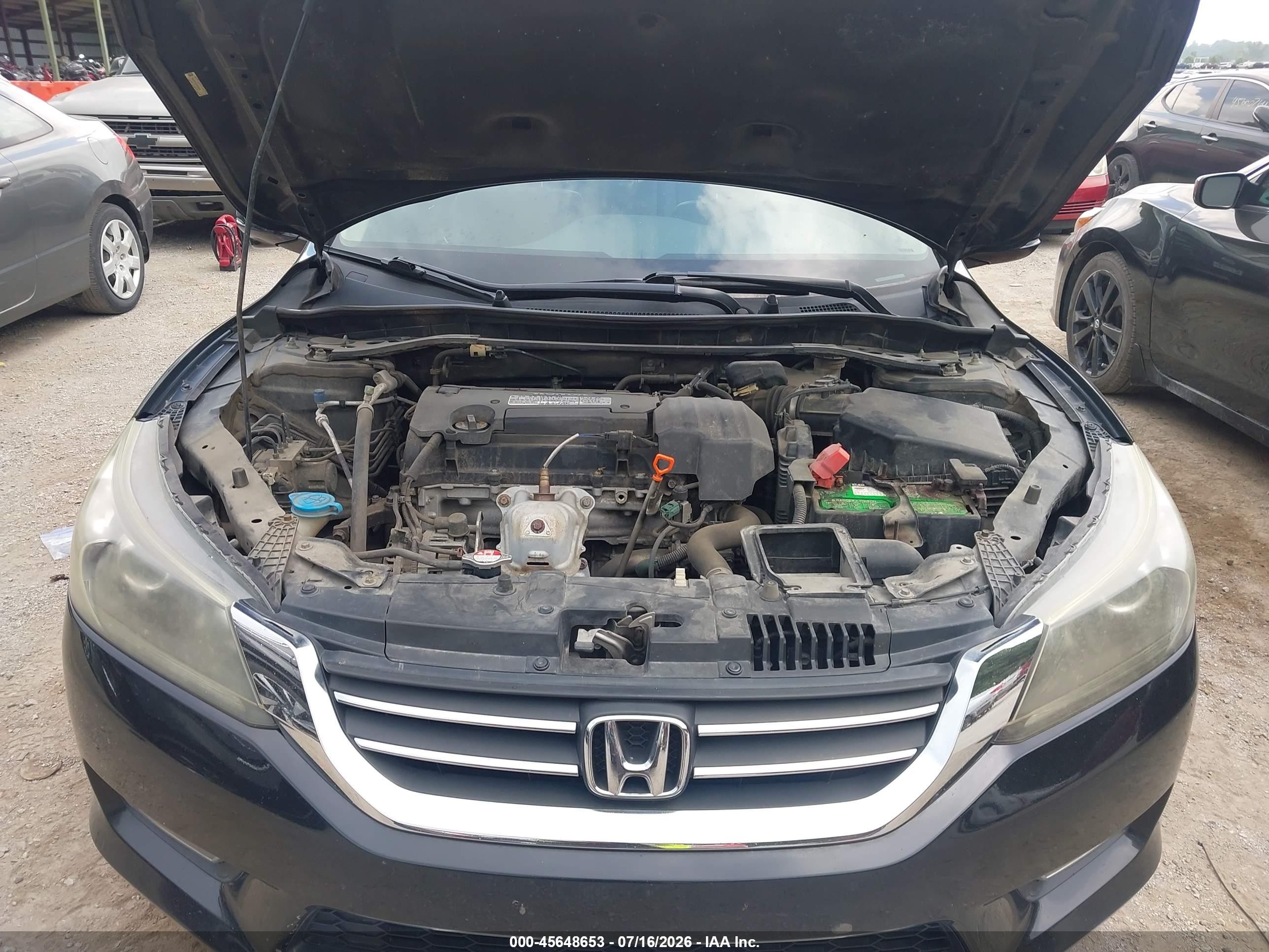 2013 Honda Accord Ex Black vin: 1HGCR2F7XDA238281