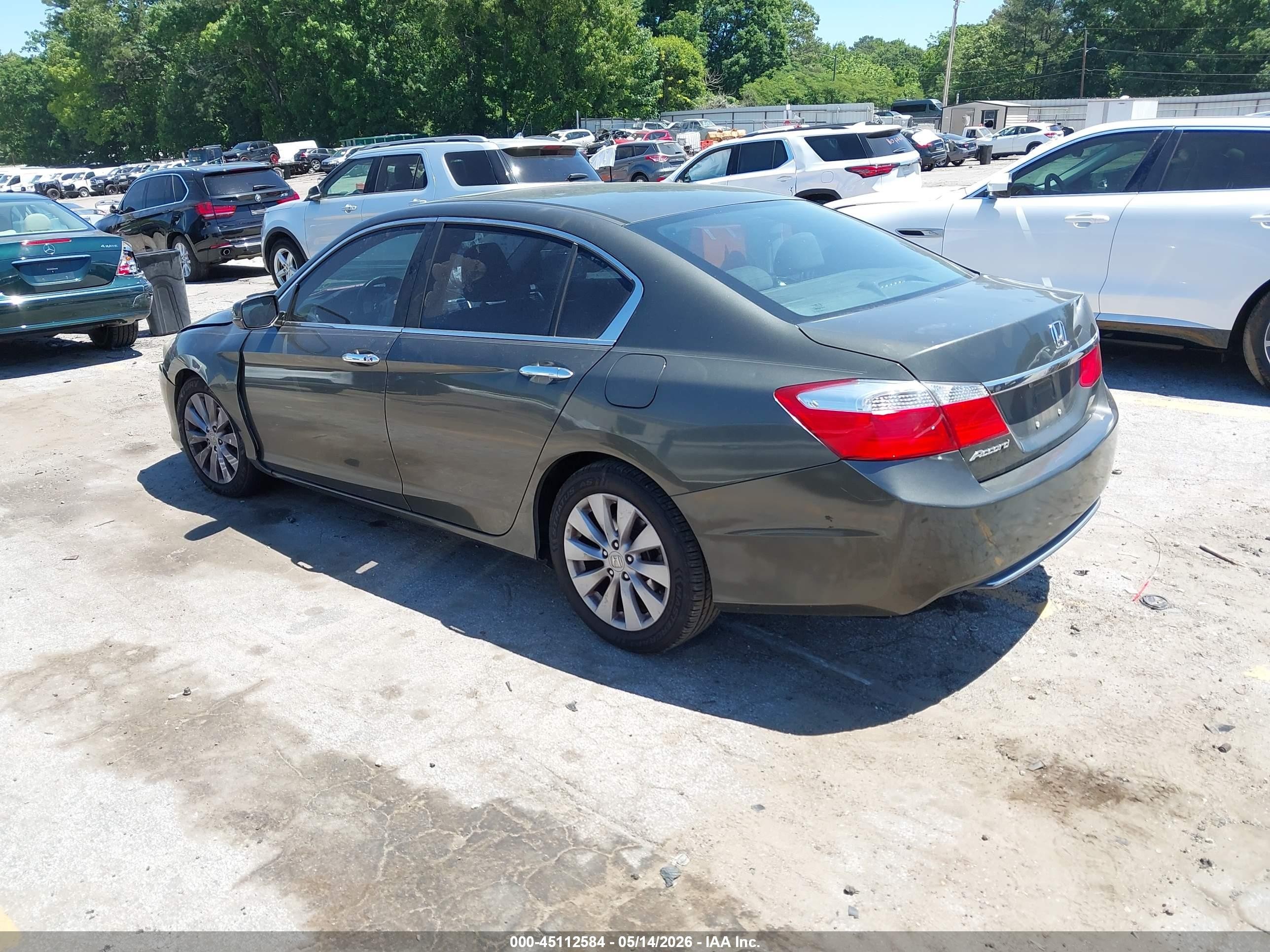 2014 Honda Accord Ex Green vin: 1HGCR2F7XEA013263
