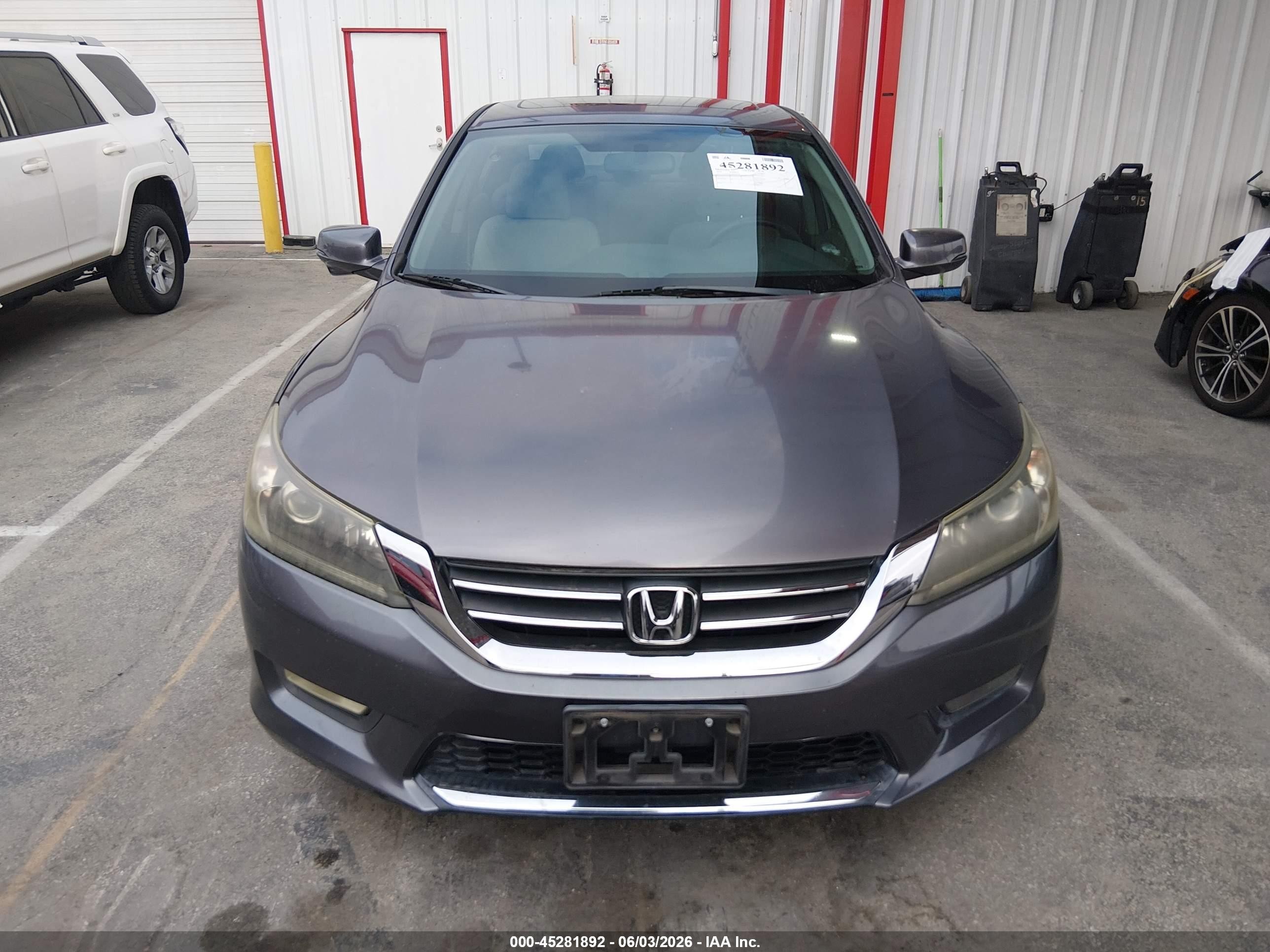 2014 Honda Accord Ex Серый vin: 1HGCR2F7XEA045582
