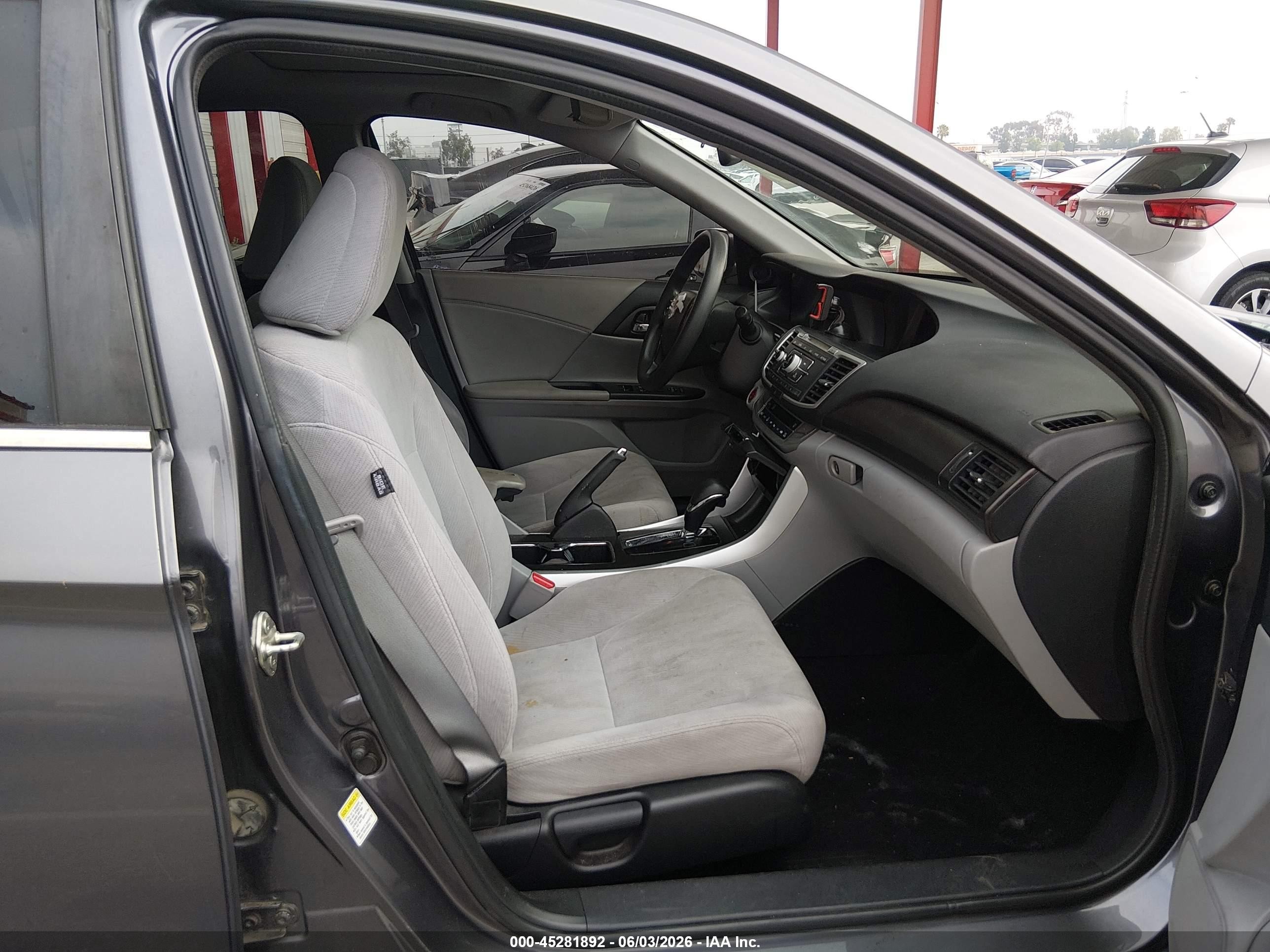 2014 Honda Accord Ex Серый vin: 1HGCR2F7XEA045582