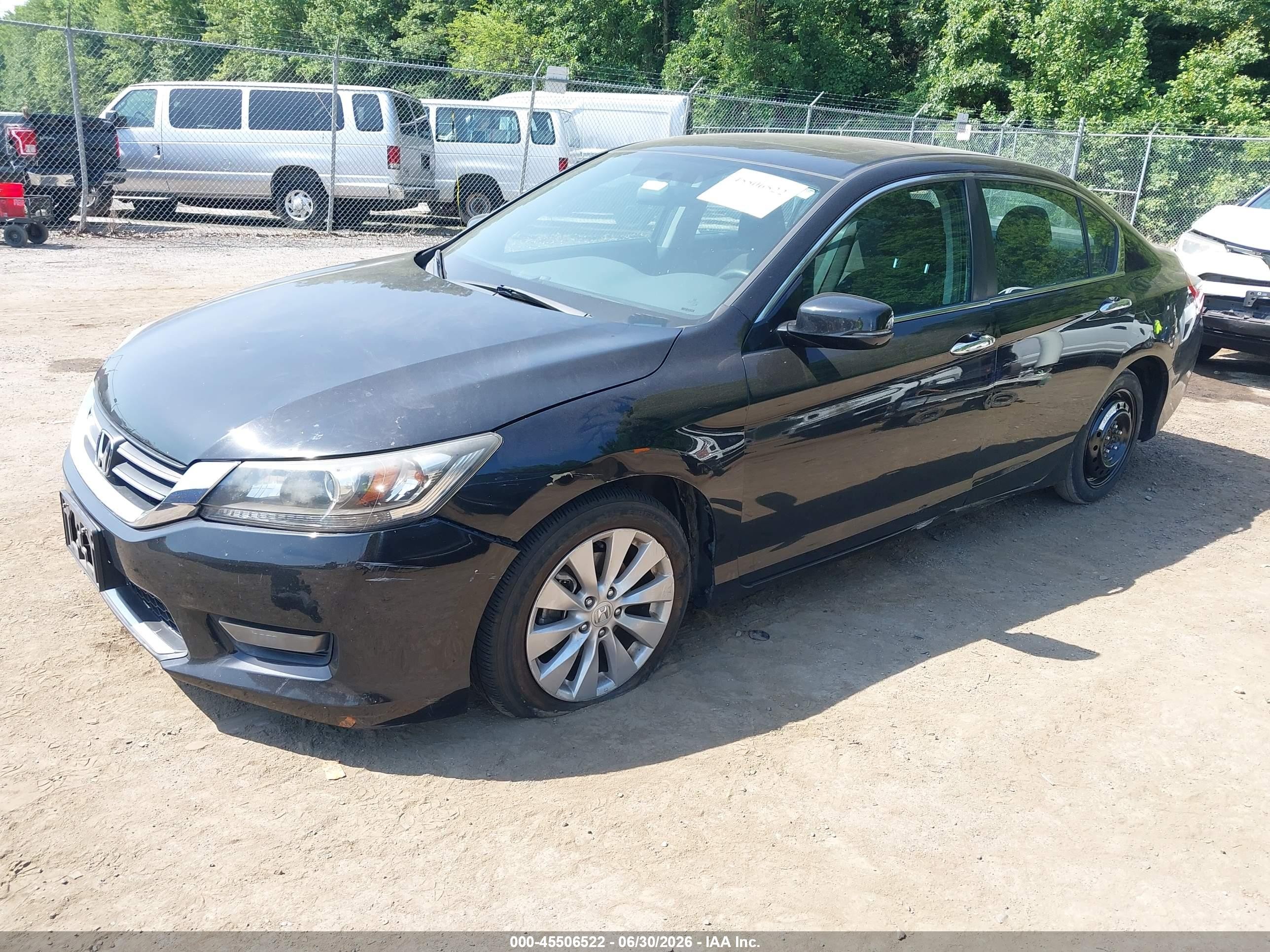 2014 Honda Accord Ex Черный vin: 1HGCR2F7XEA105523