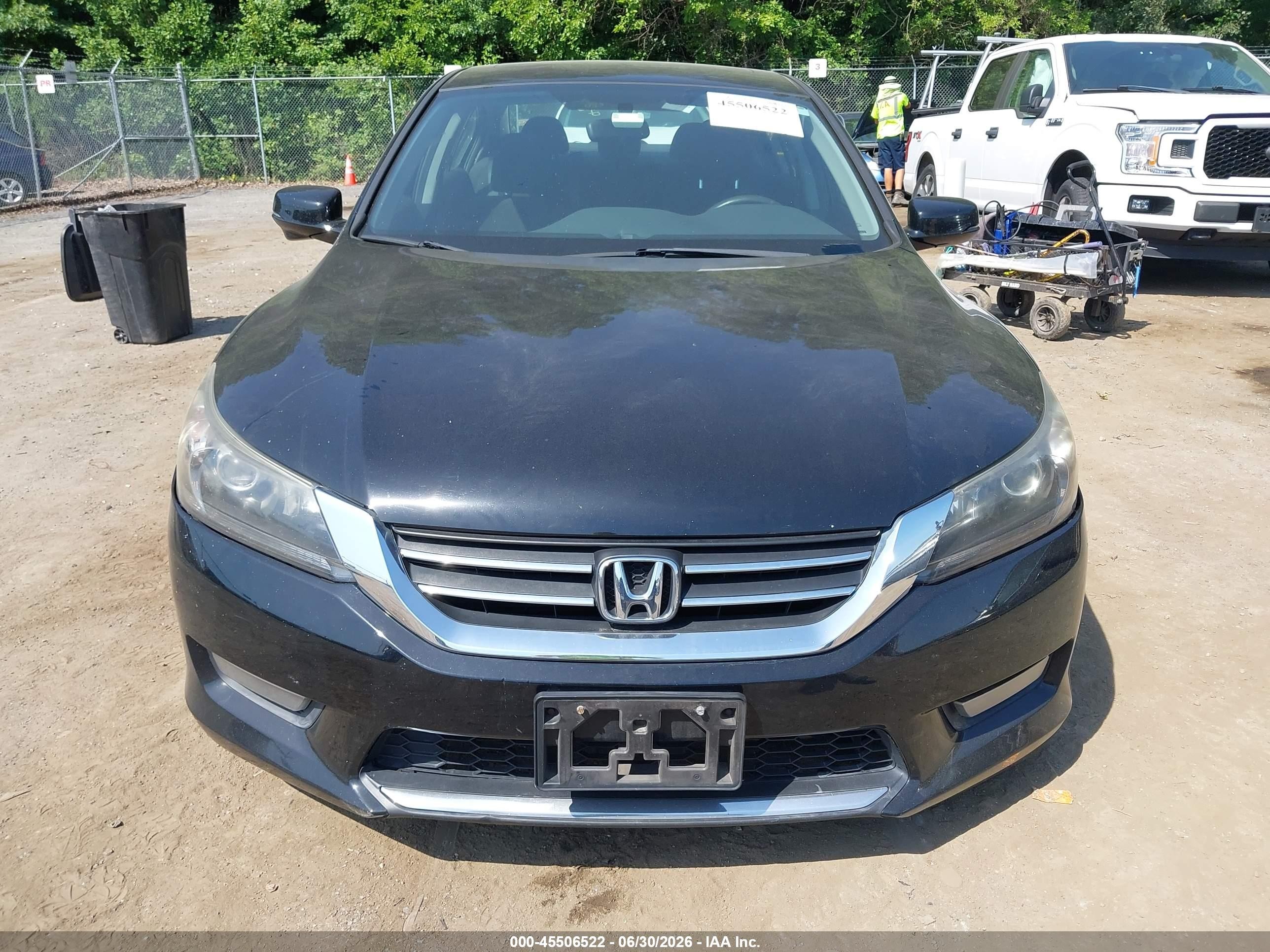 2014 Honda Accord Ex Черный vin: 1HGCR2F7XEA105523