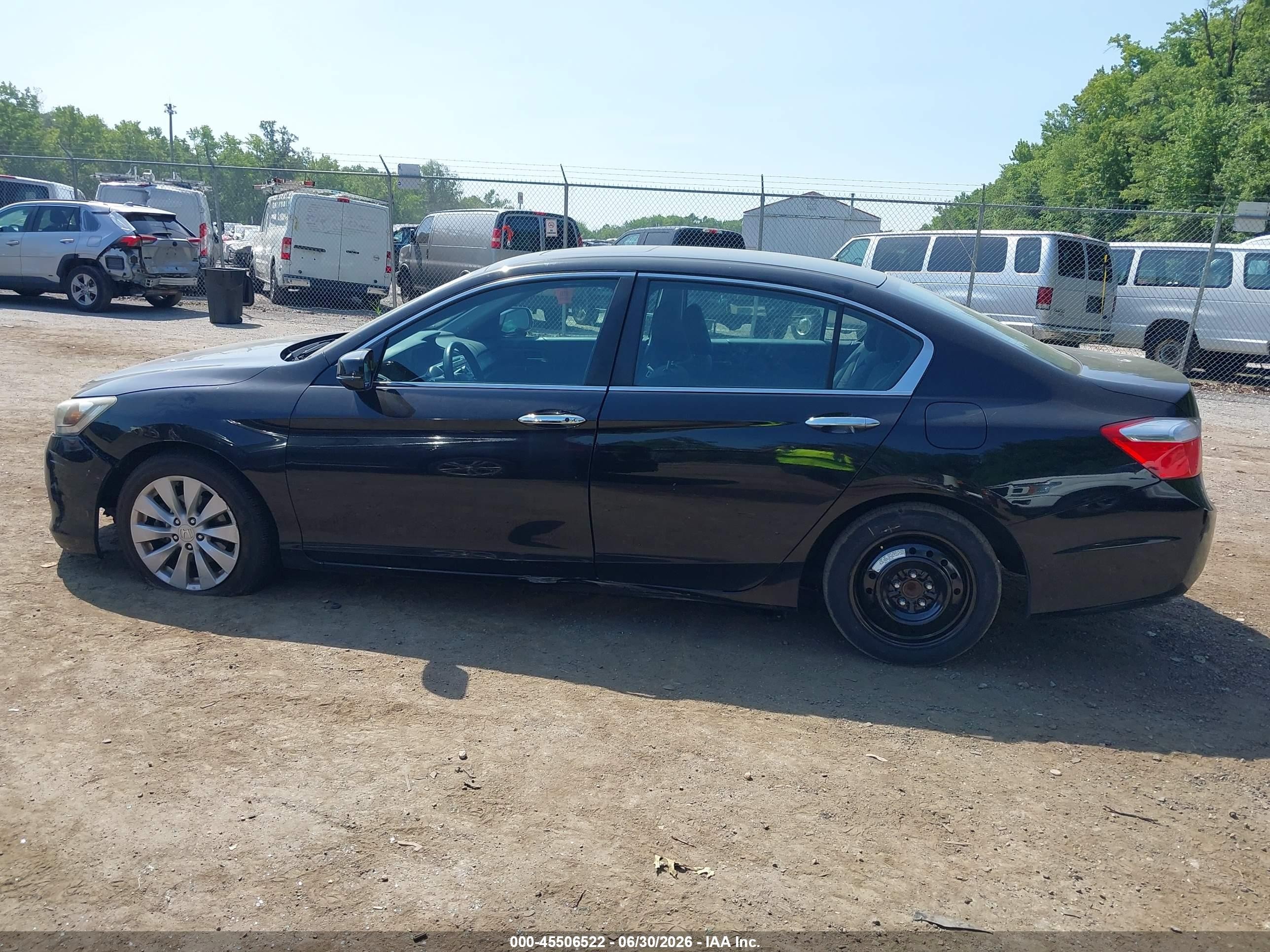 2014 Honda Accord Ex Черный vin: 1HGCR2F7XEA105523