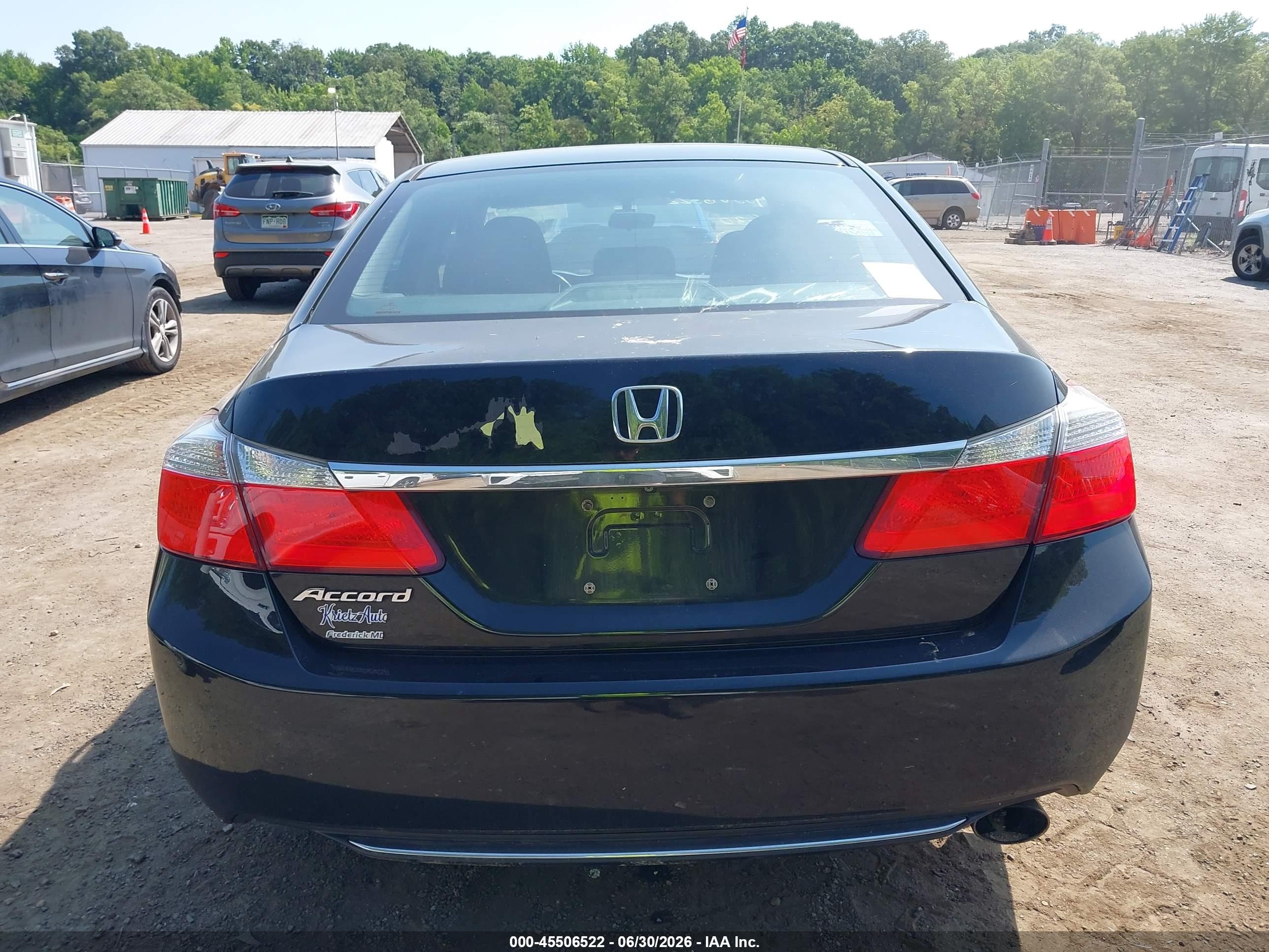 2014 Honda Accord Ex Черный vin: 1HGCR2F7XEA105523
