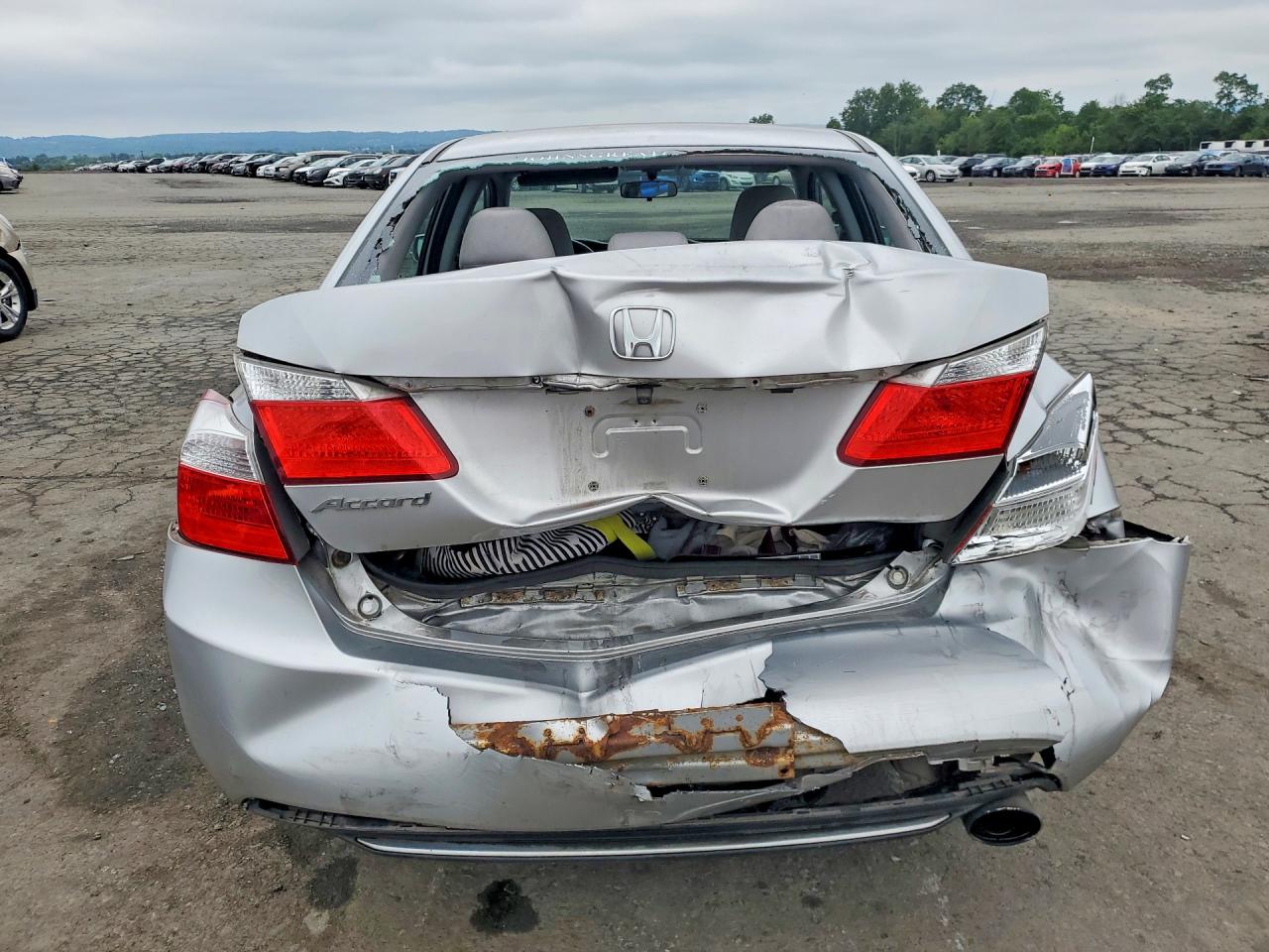 2014 Honda Accord Ex Серебряный vin: 1HGCR2F7XEA119583
