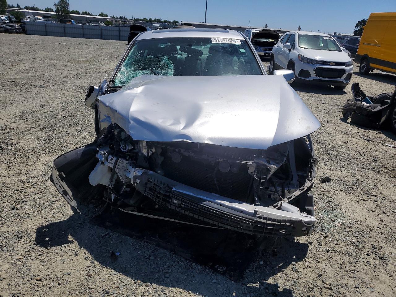 2014 Honda Accord Ex Gray vin: 1HGCR2F7XEA119678