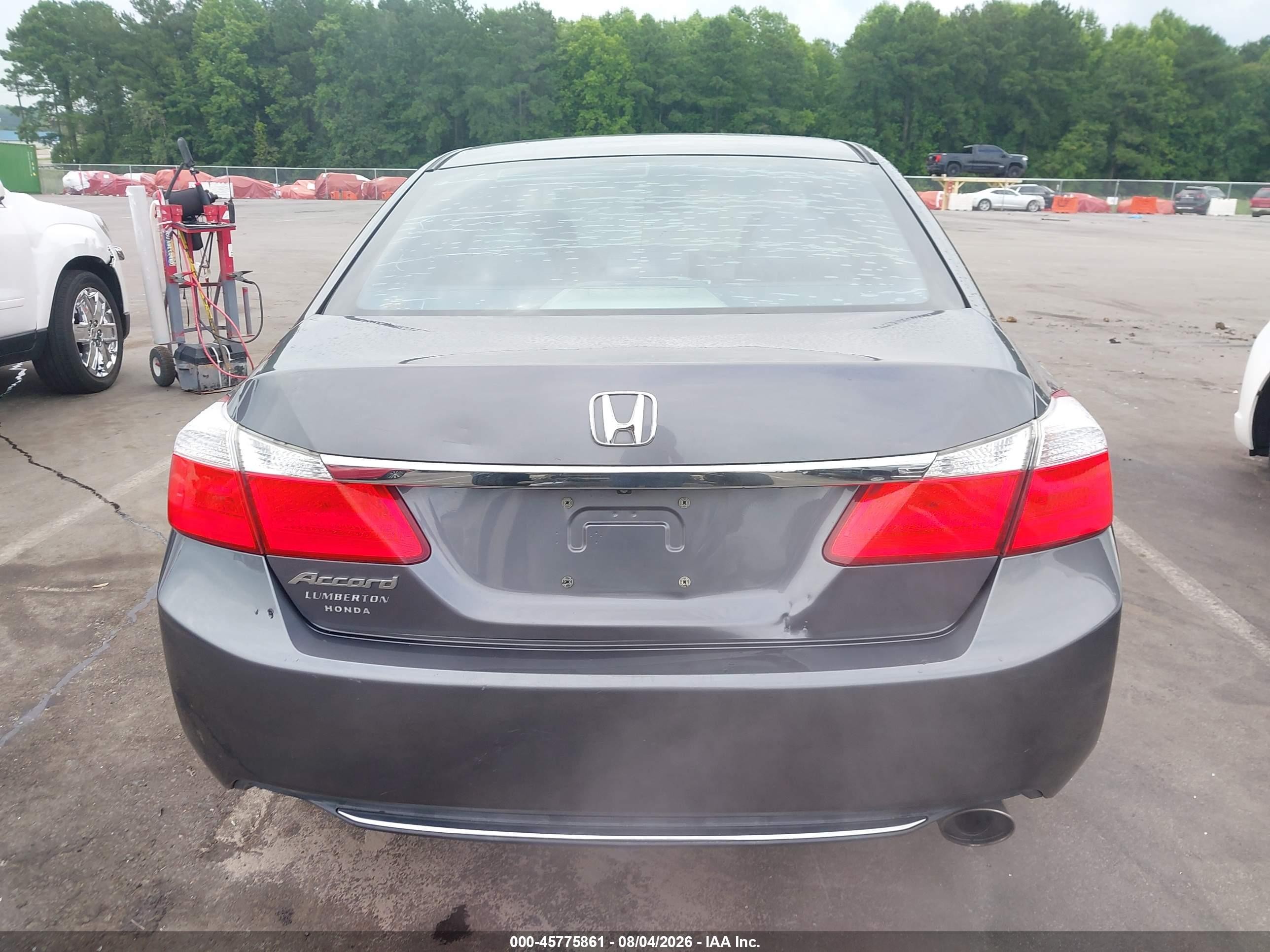 2014 Honda Accord Ex Gray vin: 1HGCR2F7XEA201880