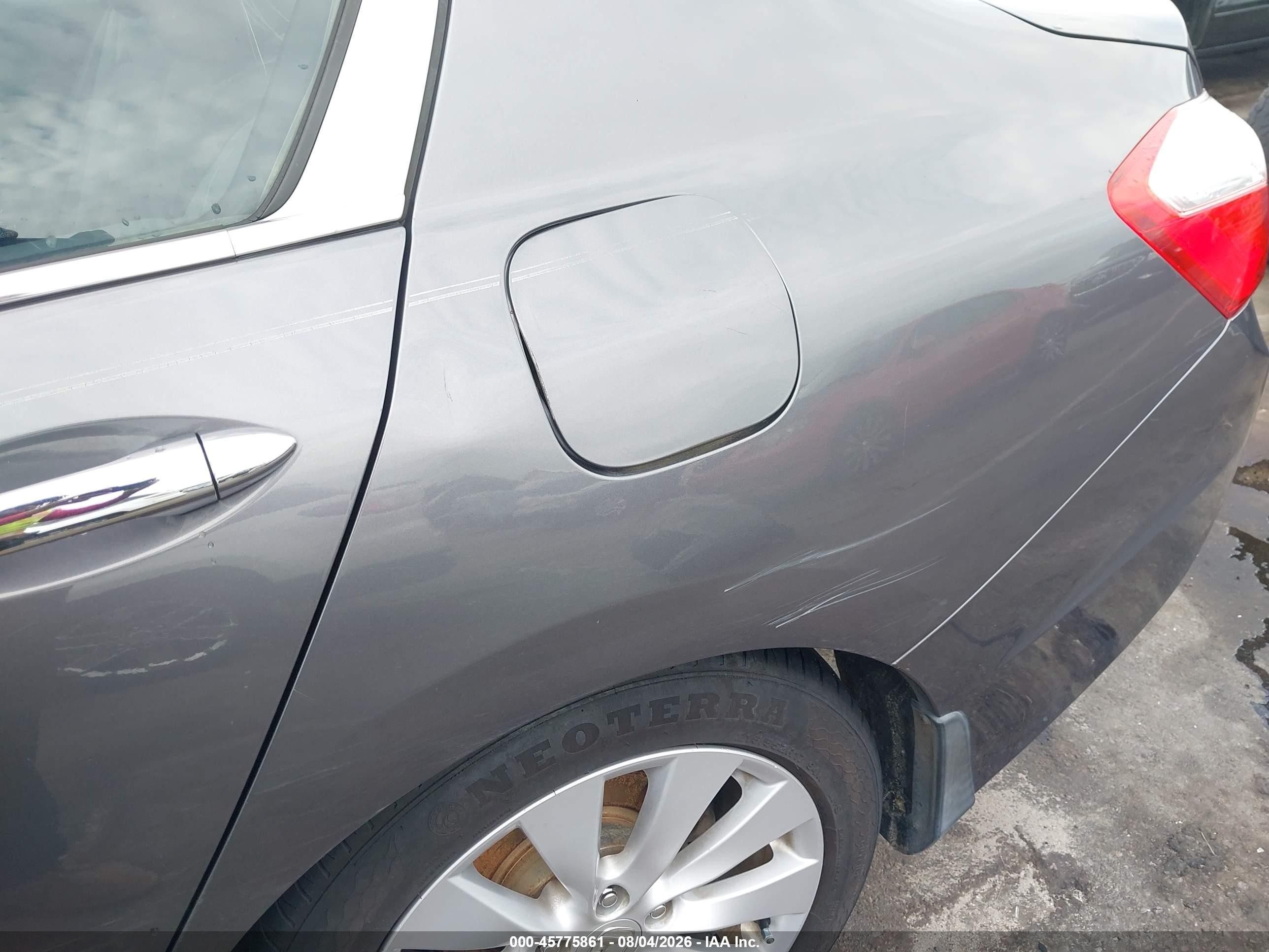 2014 Honda Accord Ex Gray vin: 1HGCR2F7XEA201880