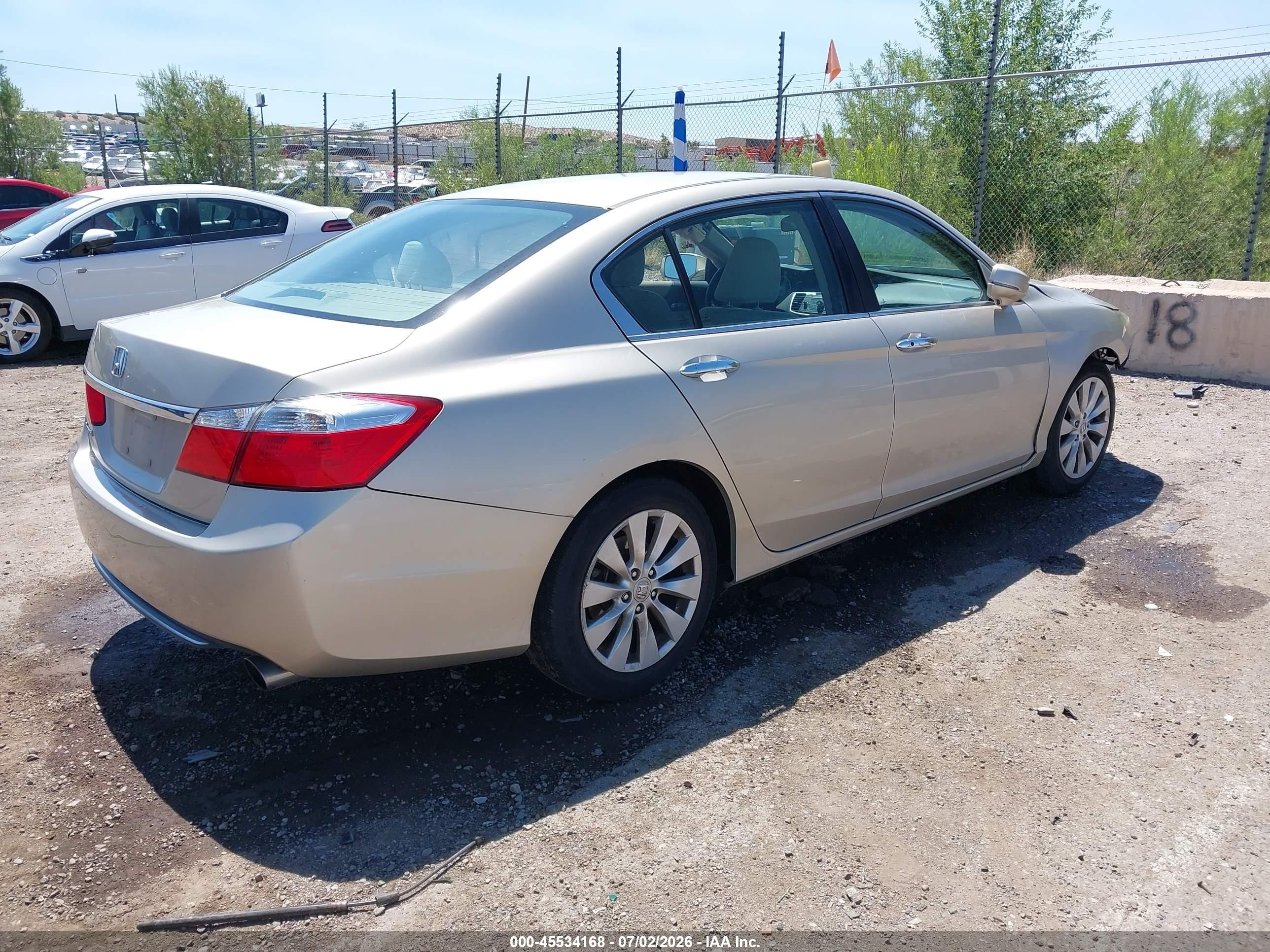 2014 Honda Accord Ex Beige vin: 1HGCR2F7XEA206447