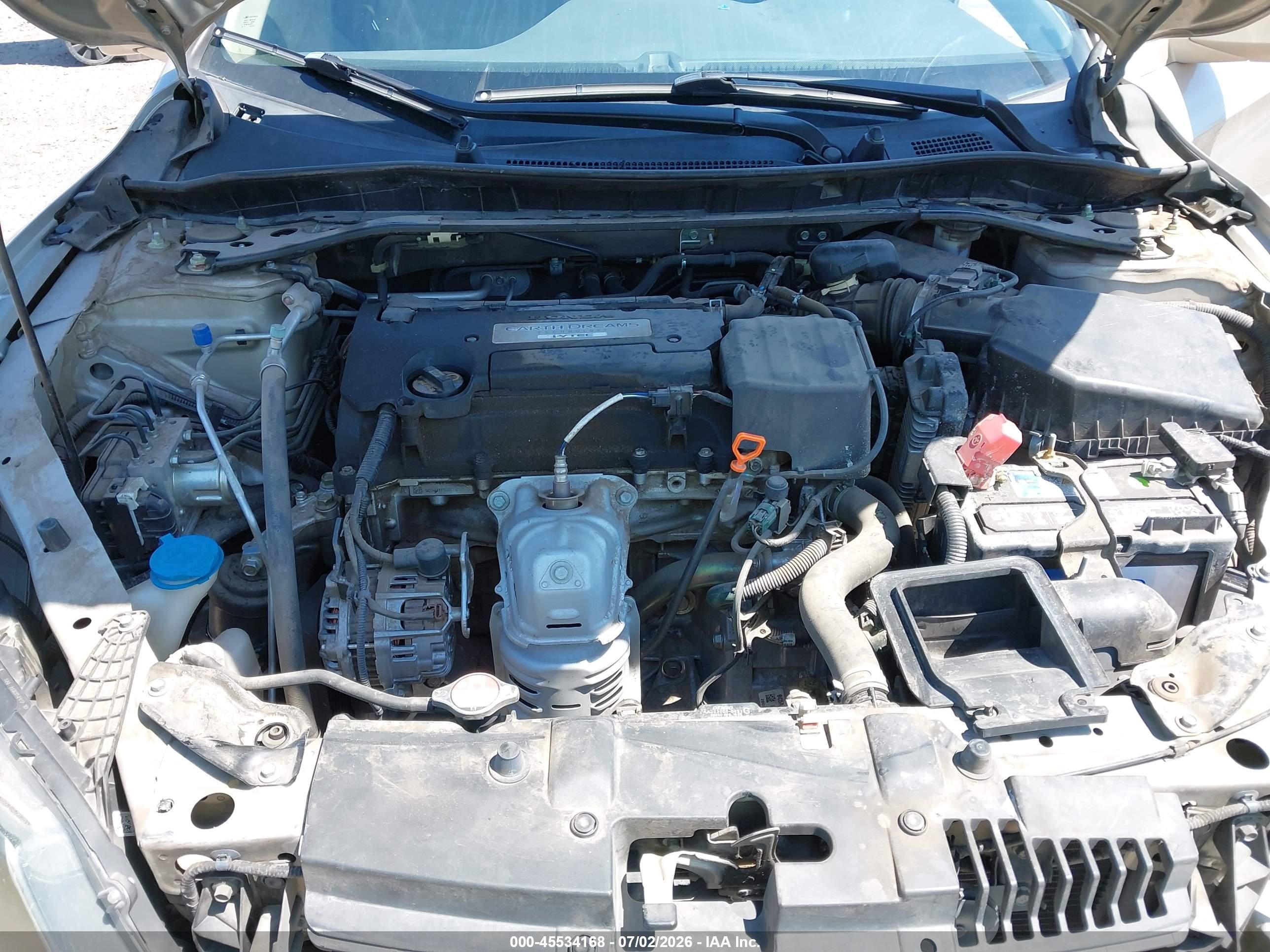 2014 Honda Accord Ex Beige vin: 1HGCR2F7XEA206447